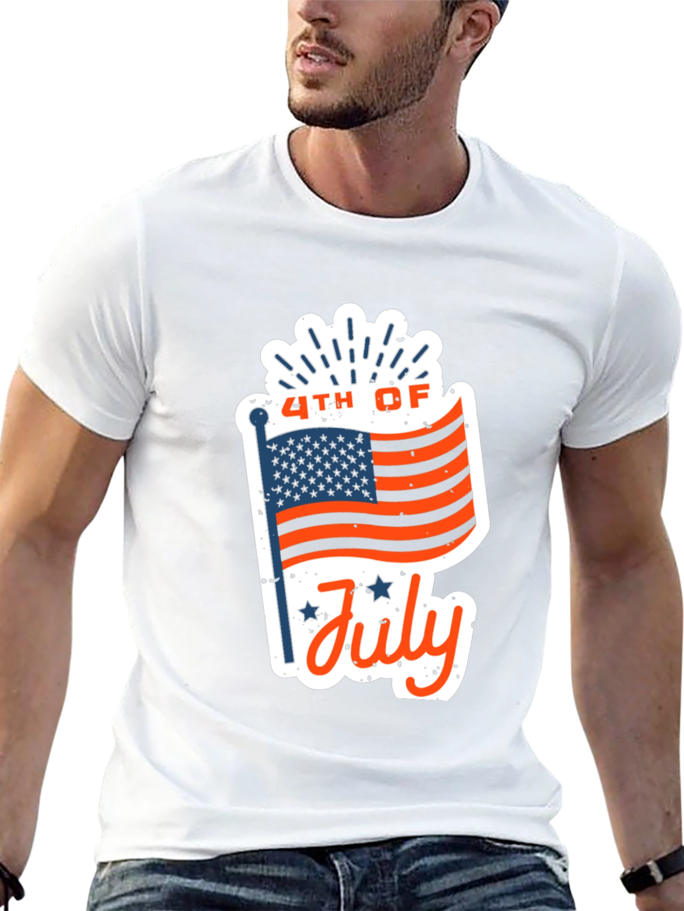 Patriotic 4th of July Graphic T-Shirt