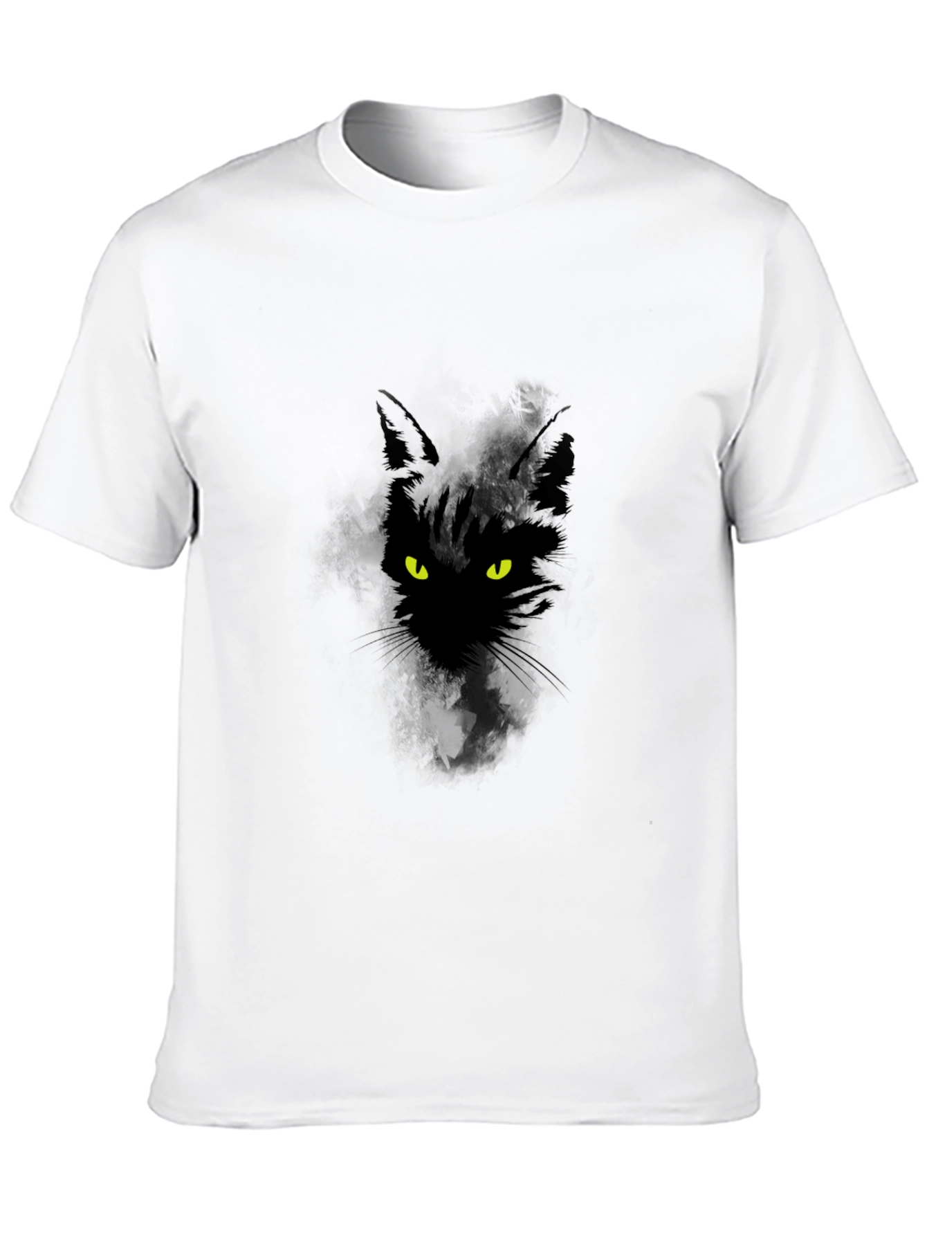 Black Cat Graphic T-Shirt - Mens Casual Tee