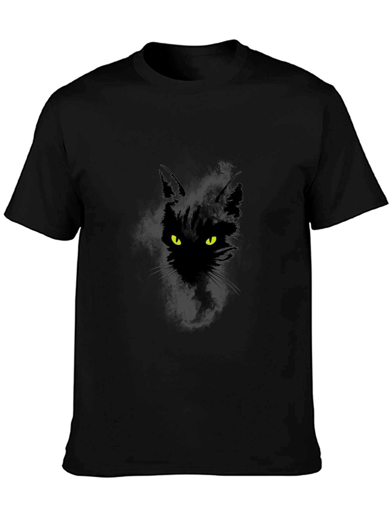 Black Cat Graphic T-Shirt - Mens Casual Tee