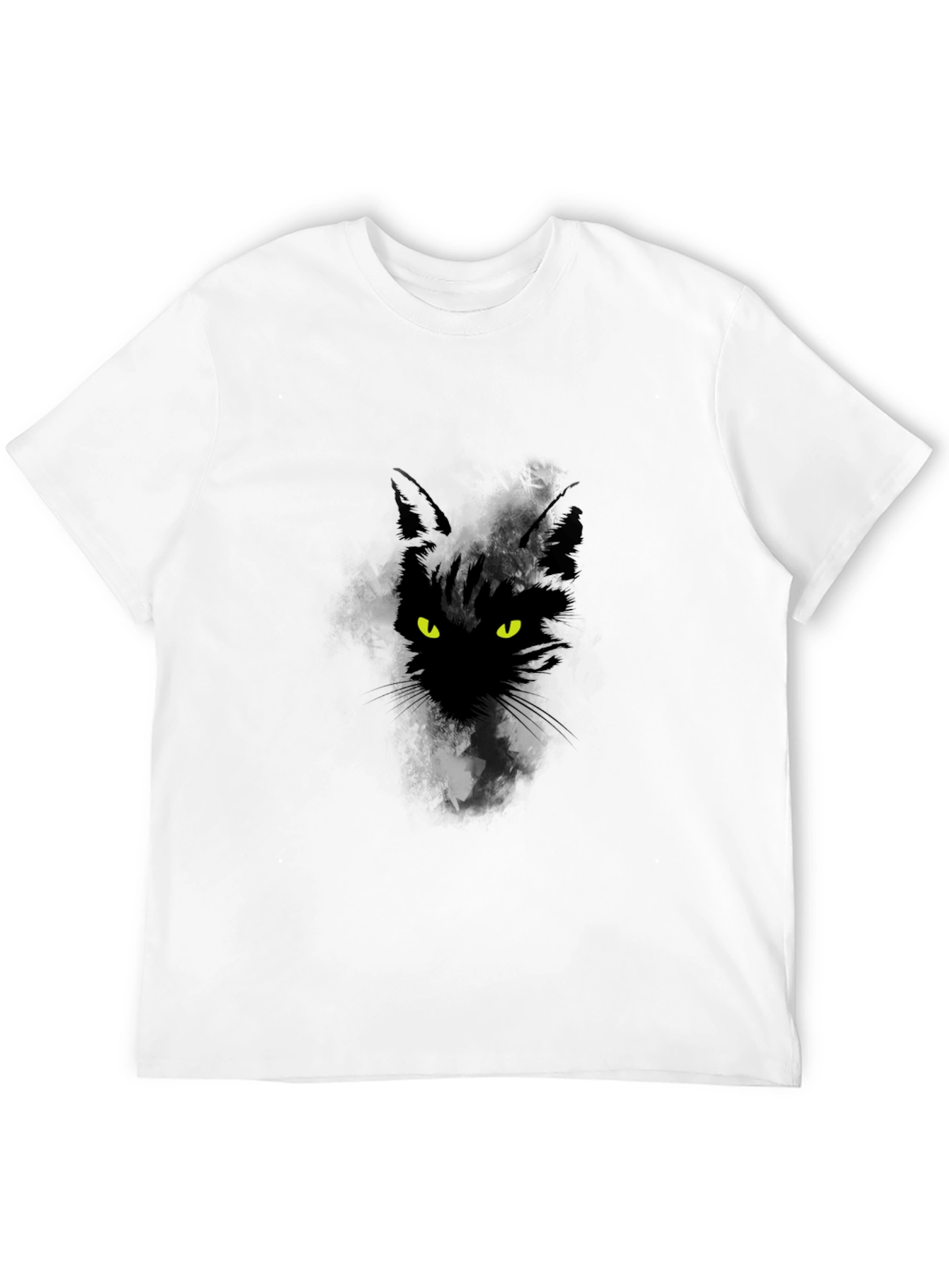 Black Cat Graphic T-Shirt - Mens Casual Tee