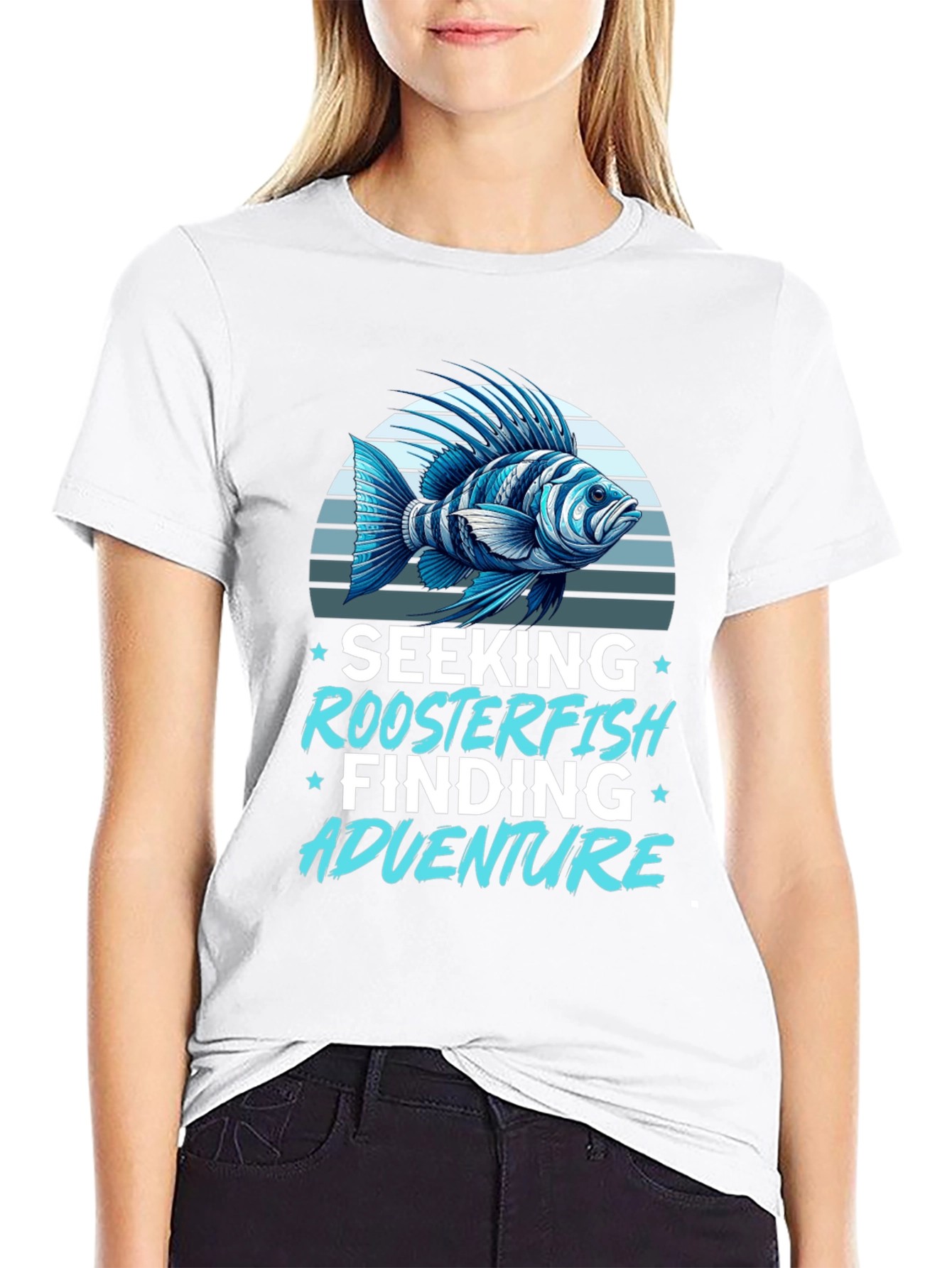 Roosterfish Adventure Black T-Shirt