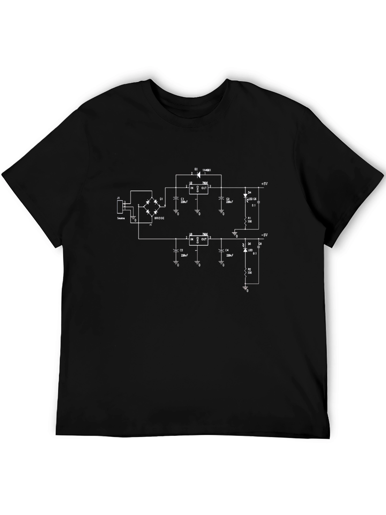 Circuit Diagram Graphic Tee - Geek Chic T-Shirt