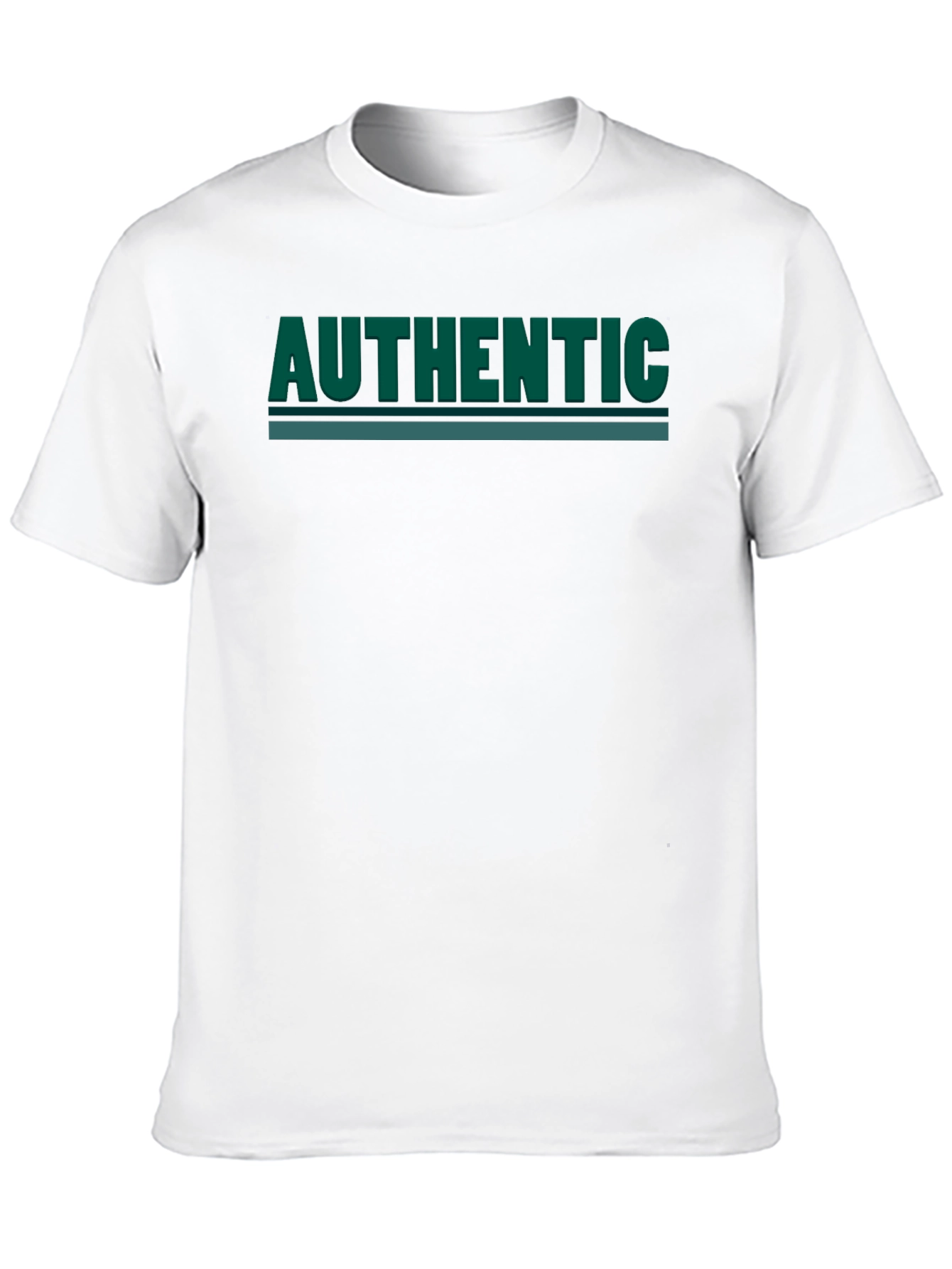 Authentic Graphic Print Tee - Black