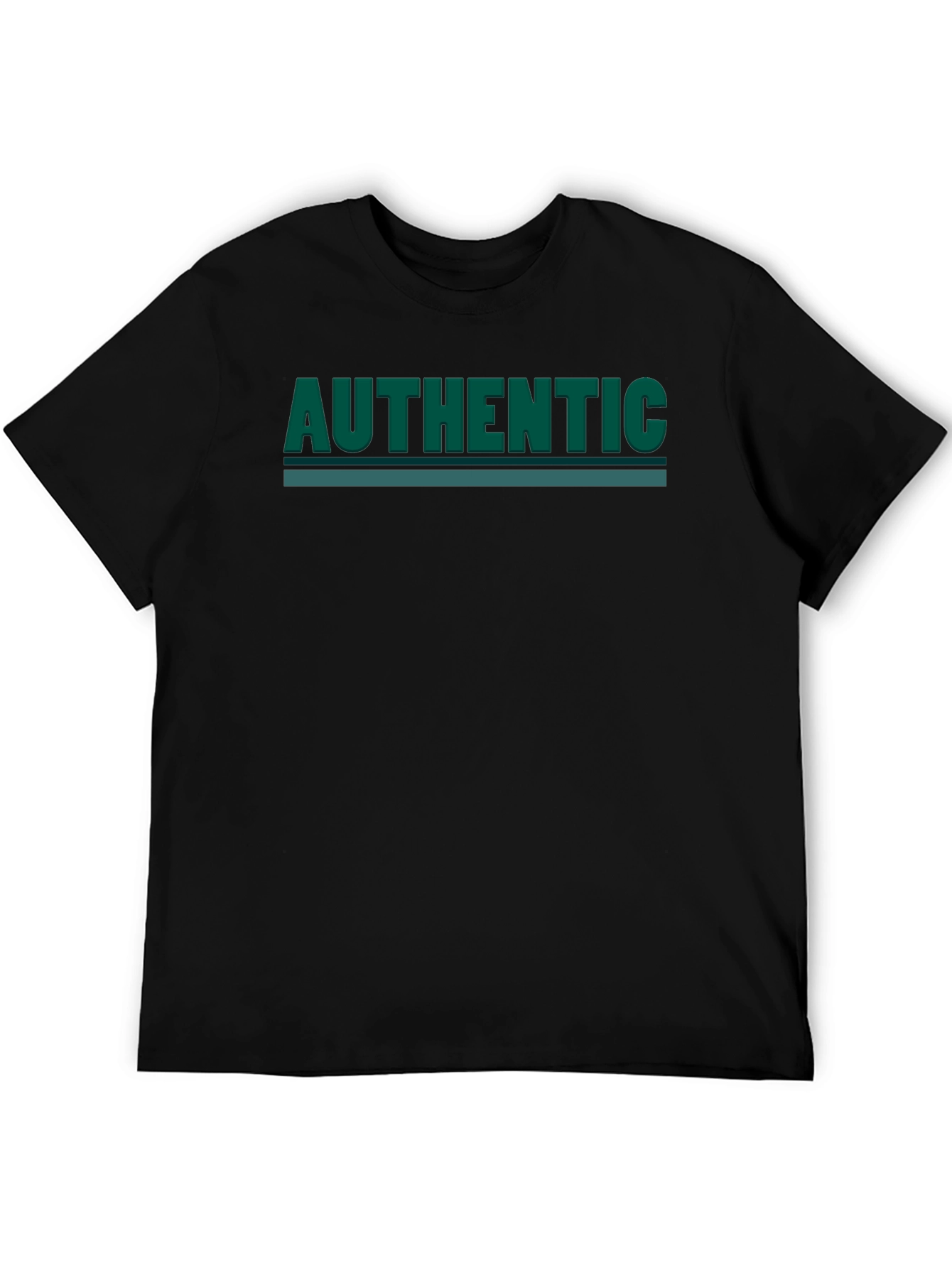 Authentic Graphic Print Tee - Black