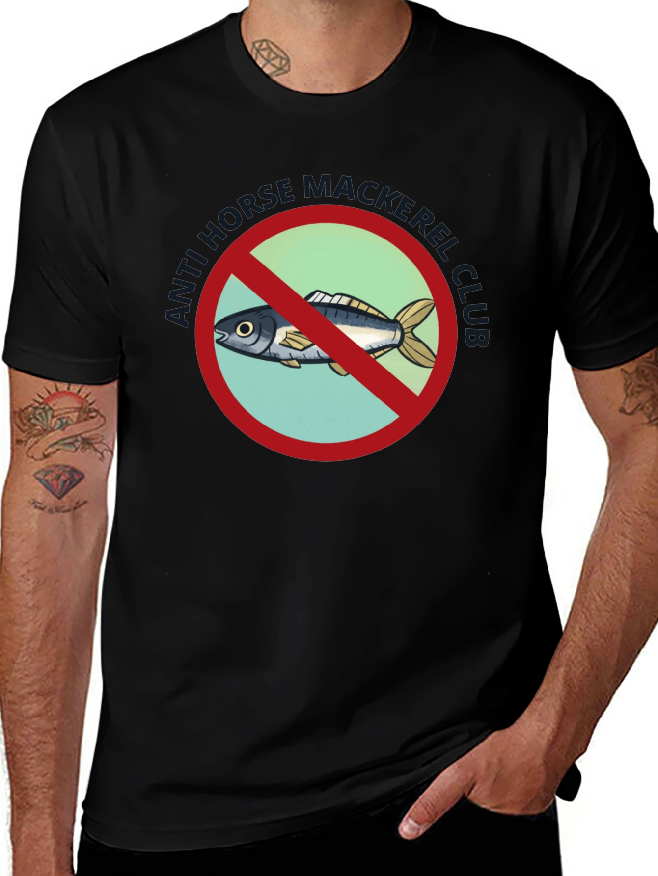 Anti-Mackerel Club Graphic T-Shirt