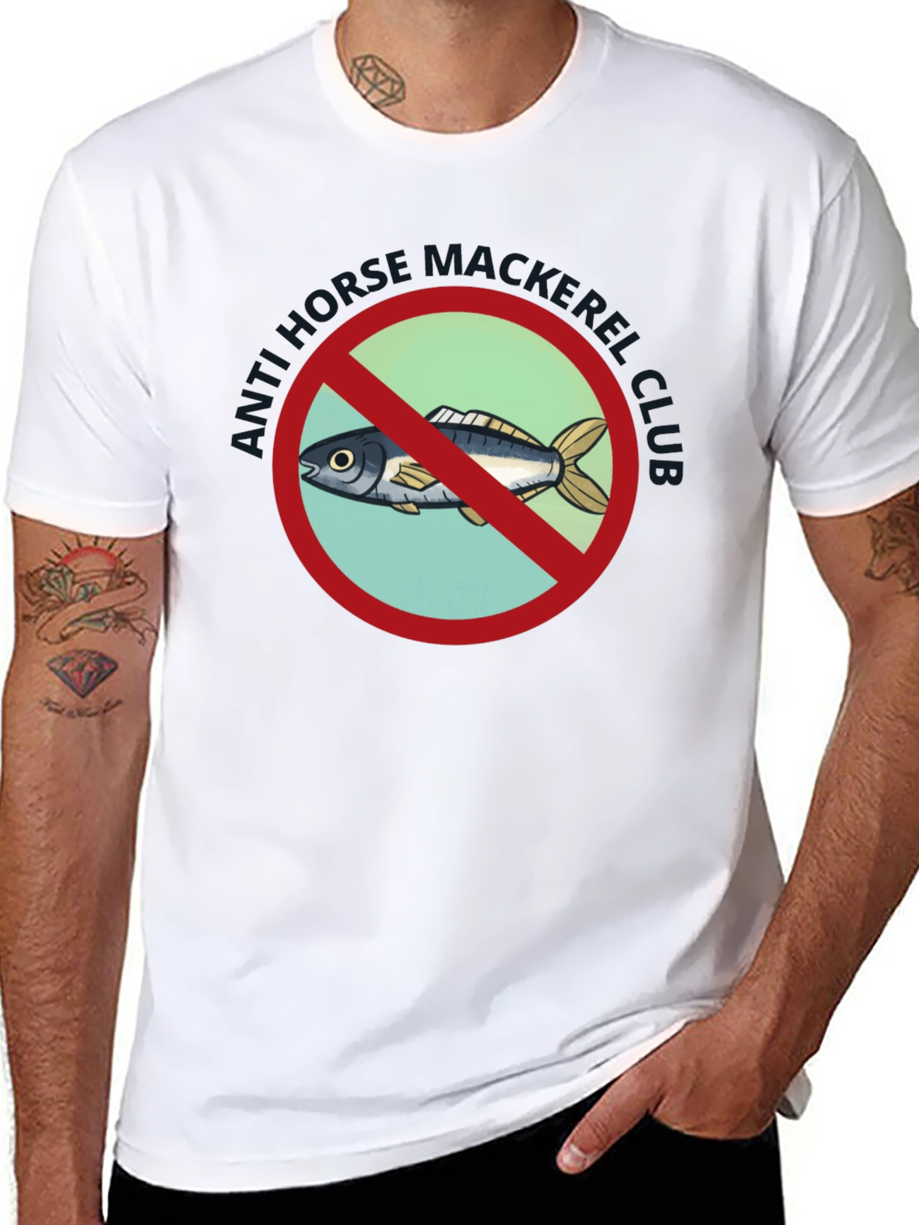 Anti-Mackerel Club Graphic T-Shirt