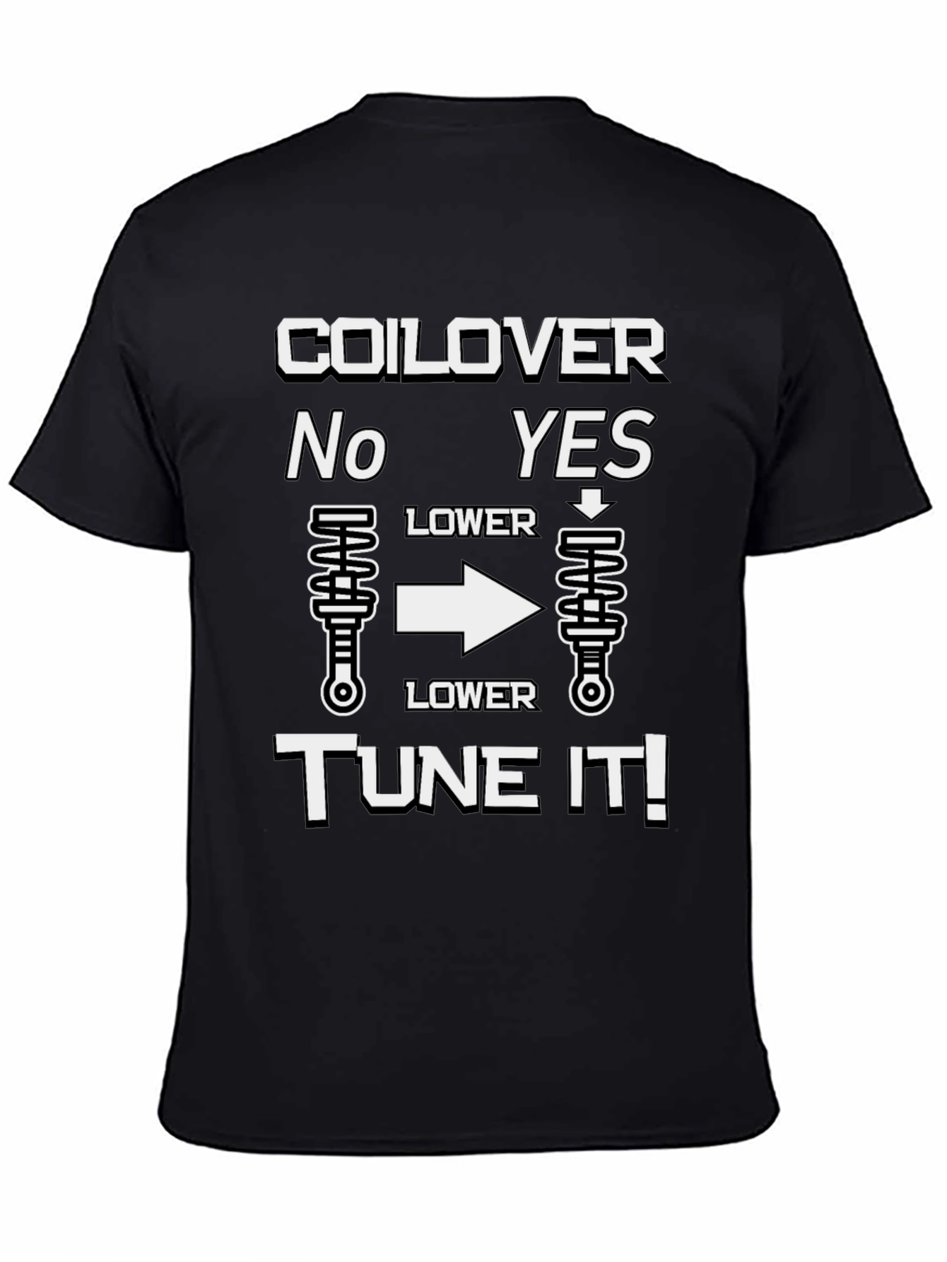 Coilover Tune It T-Shirt - Automotive Enthusiast Apparel