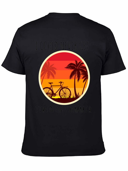 Summer Vibes Graphic Tee - Cycle at Sunset