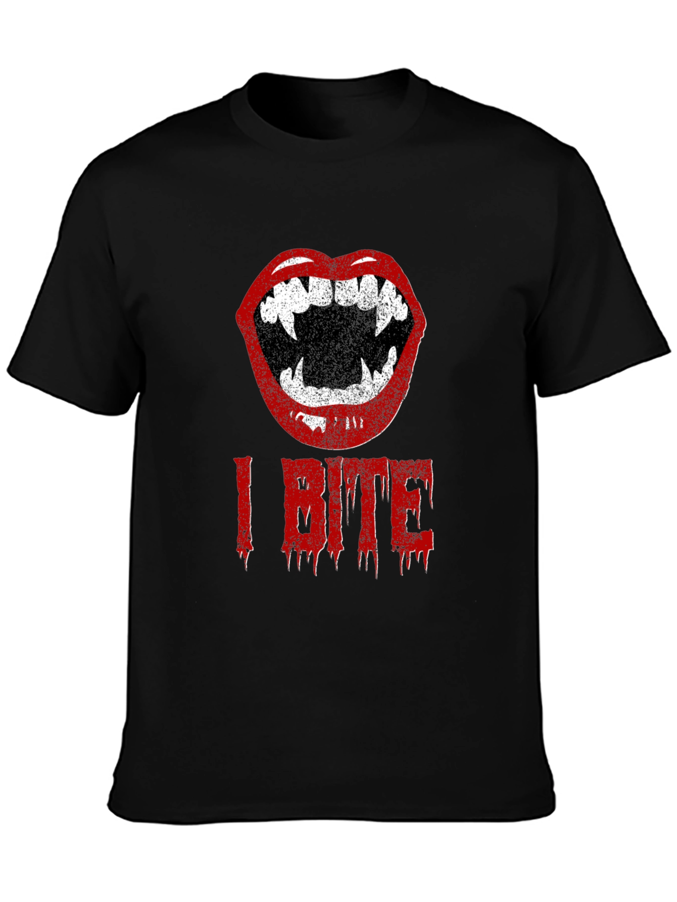 I Bite Vampire Lips Halloween T-Shirt