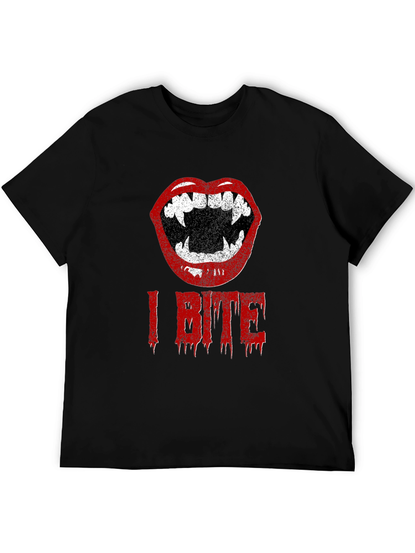 I Bite Vampire Lips Halloween T-Shirt