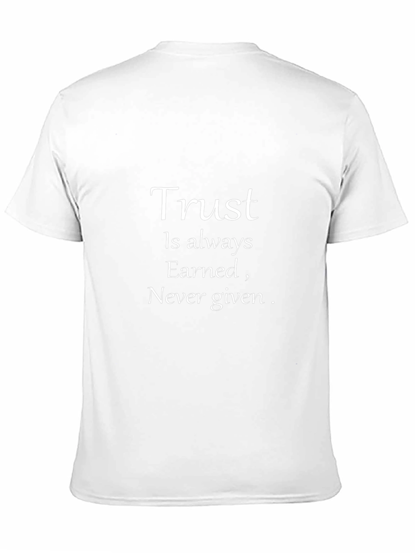 Trust Earned Black Graphic Tee