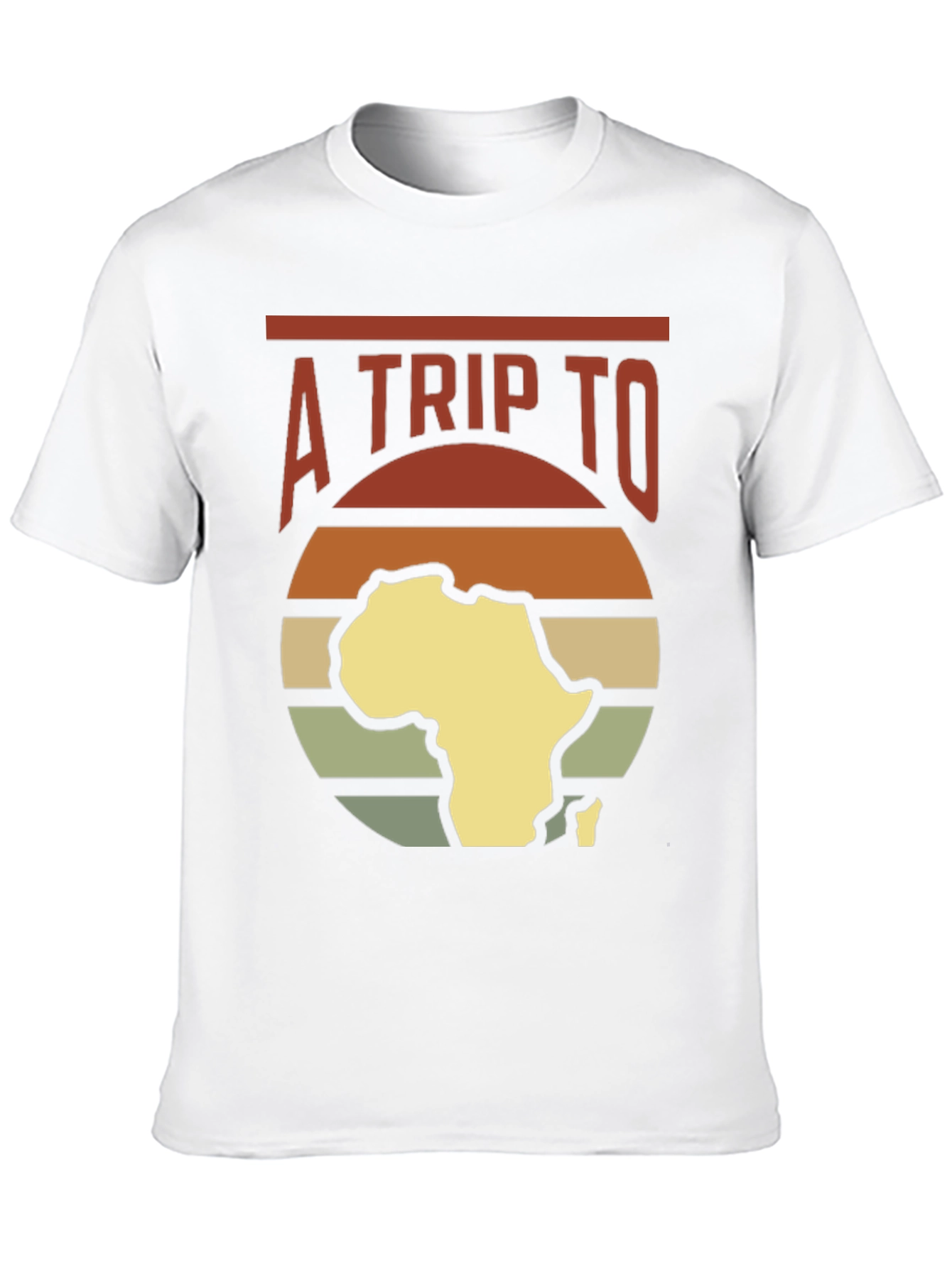 A Trip To Africa T-Shirt Black Graphic Tee