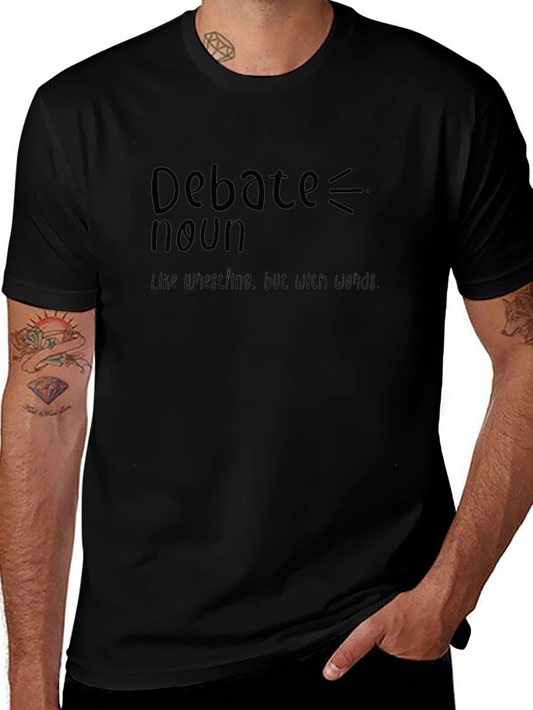 Debate Definition Graphic Tee - Funny Wordplay T-Shirt