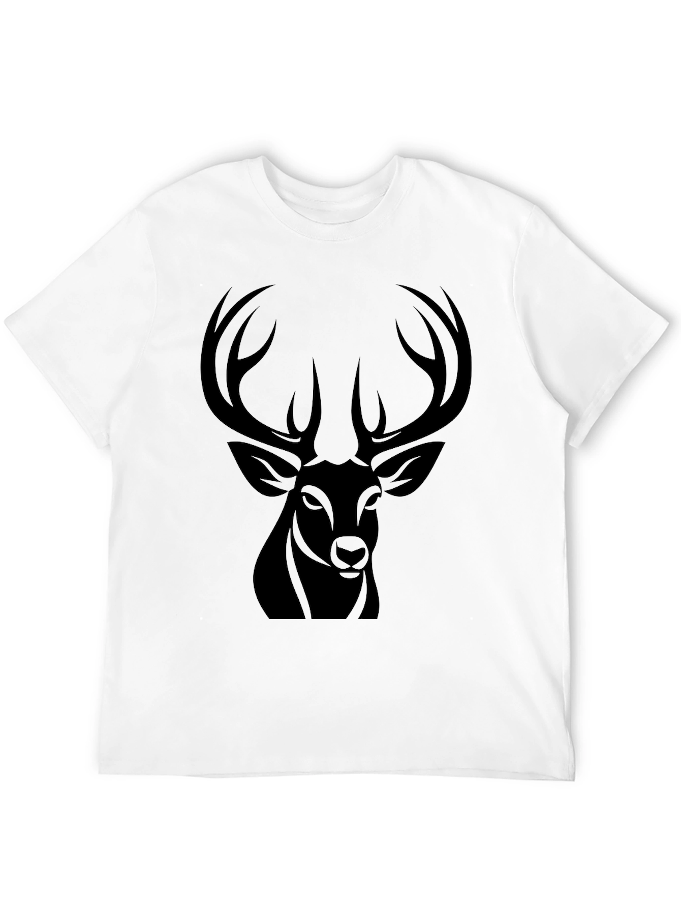 Black Deer Graphic Tee - Mens Casual Fashion