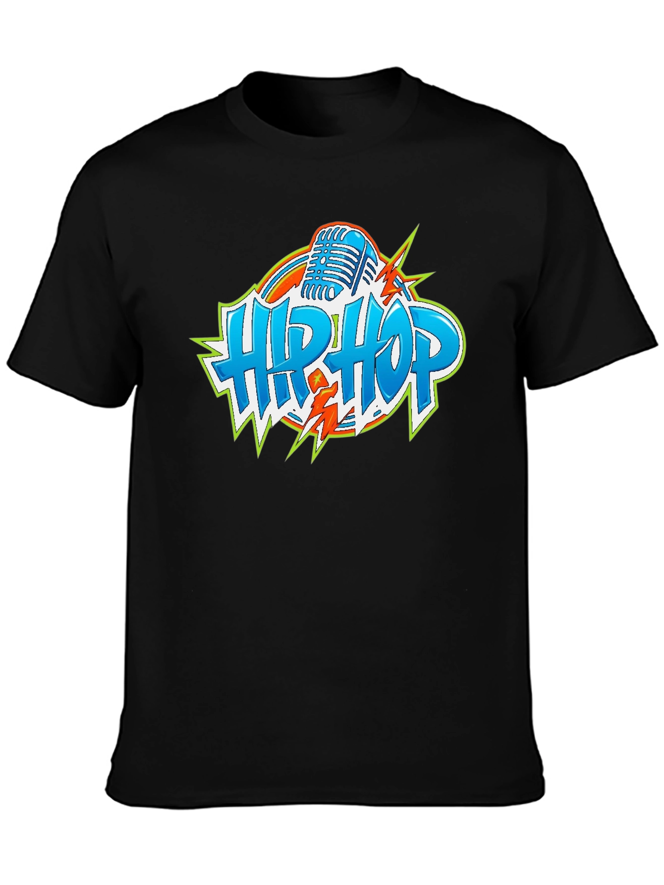 Hip Hop Graphic Tee - Microphone Design
