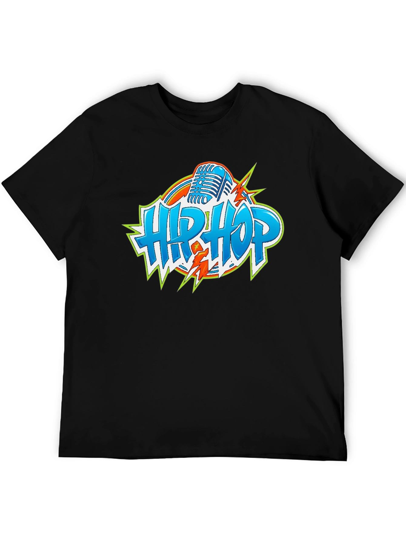 Hip Hop Graphic Tee - Microphone Design