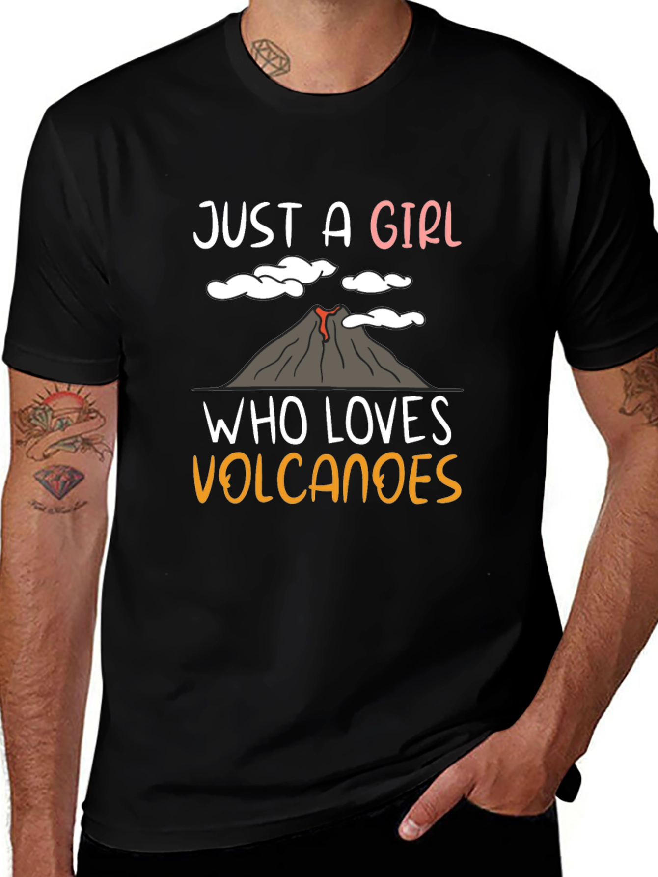 Just A Girl Who Loves Volcanoes T-Shirt