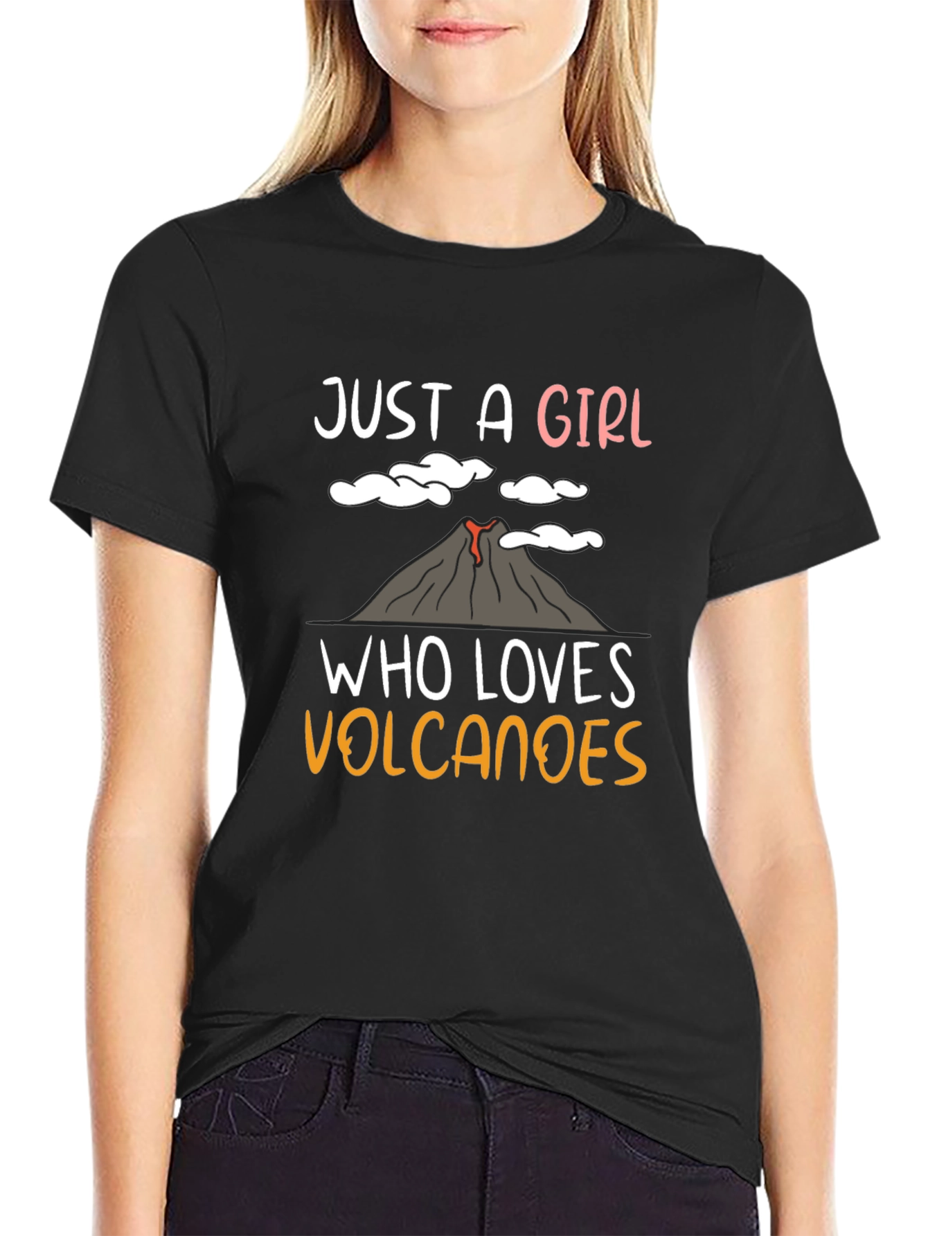 Just A Girl Who Loves Volcanoes T-Shirt