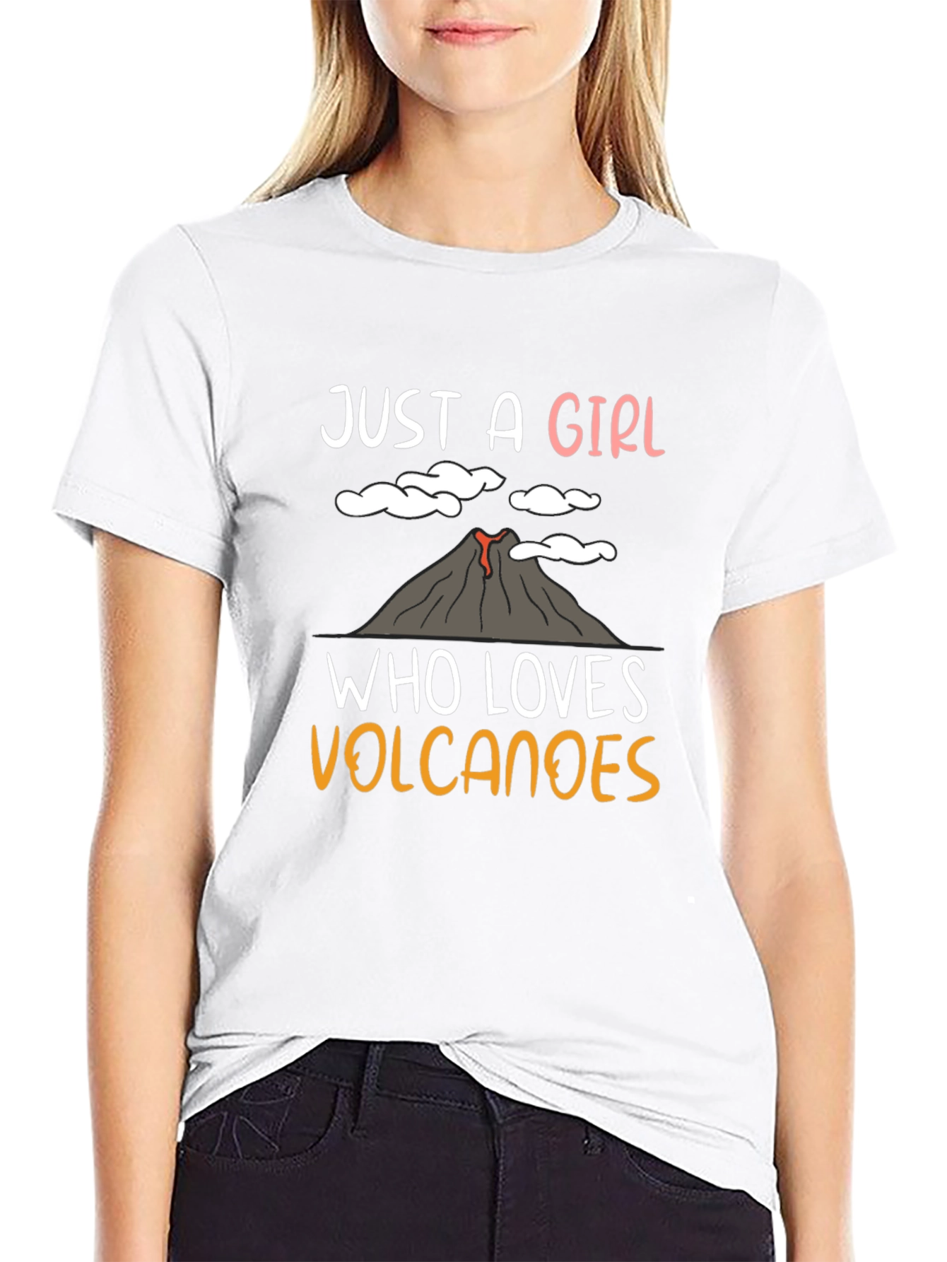 Just A Girl Who Loves Volcanoes T-Shirt
