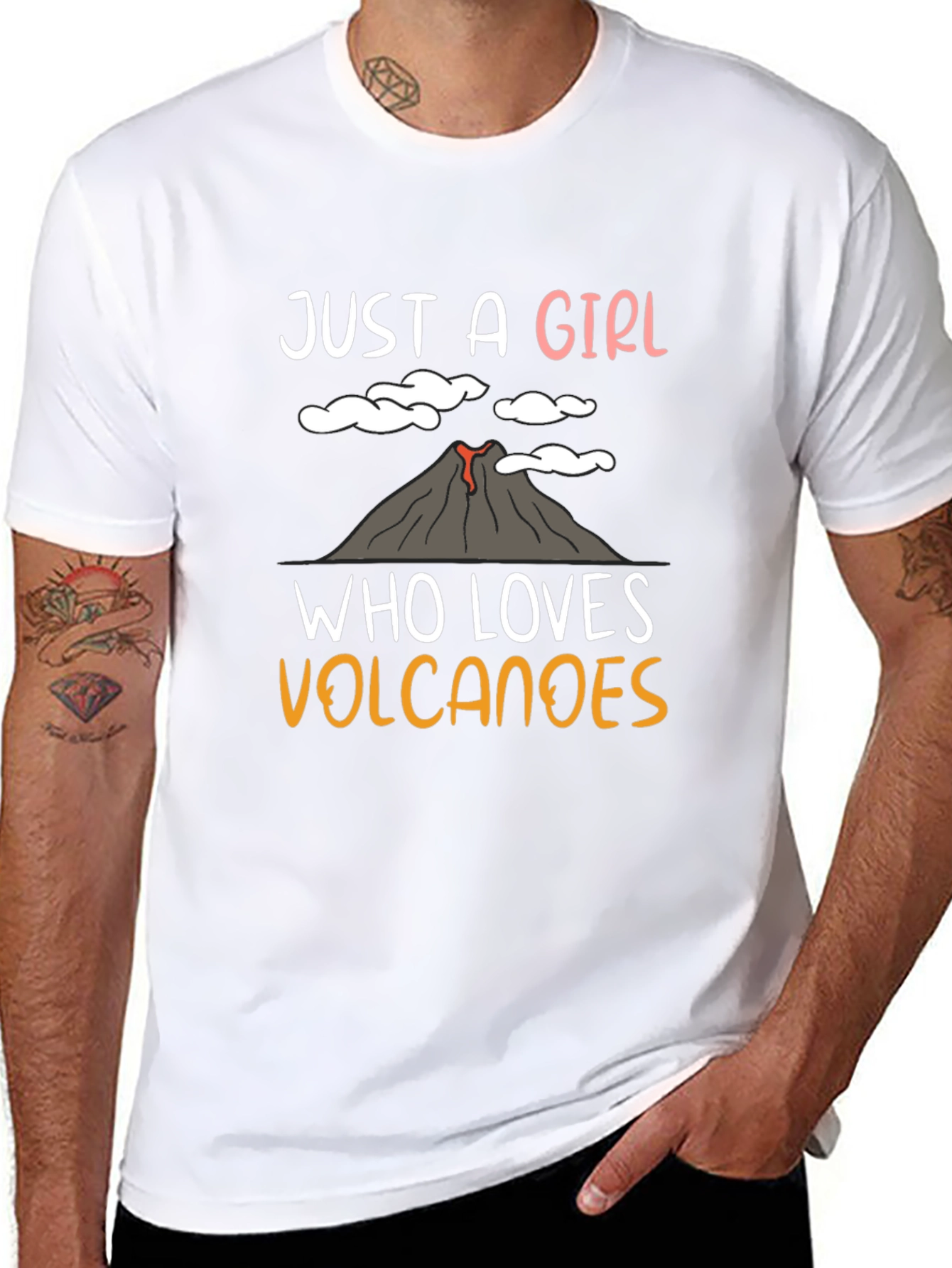 Just A Girl Who Loves Volcanoes T-Shirt