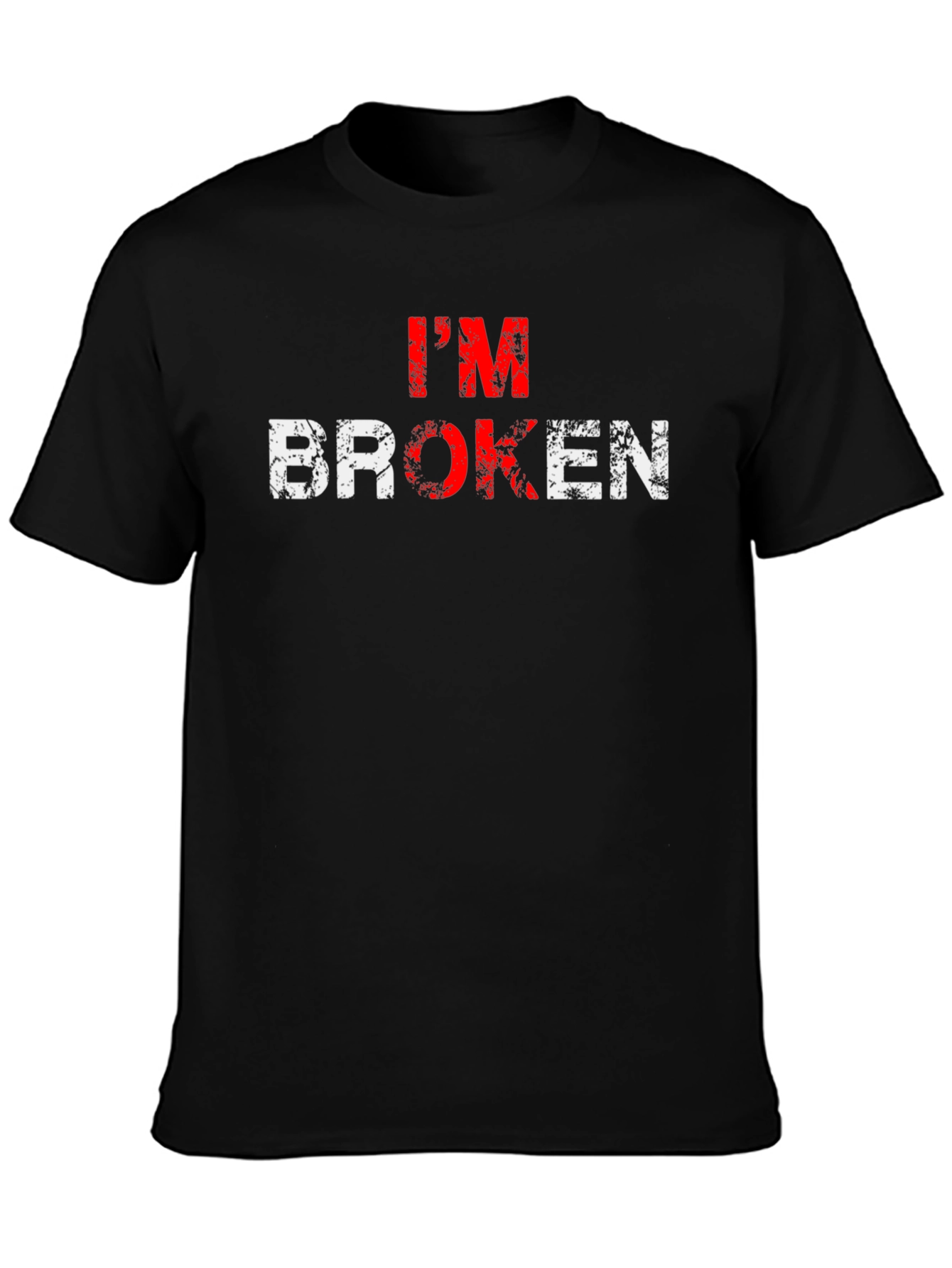 Im Broken Graphic T-Shirt - Distressed Print