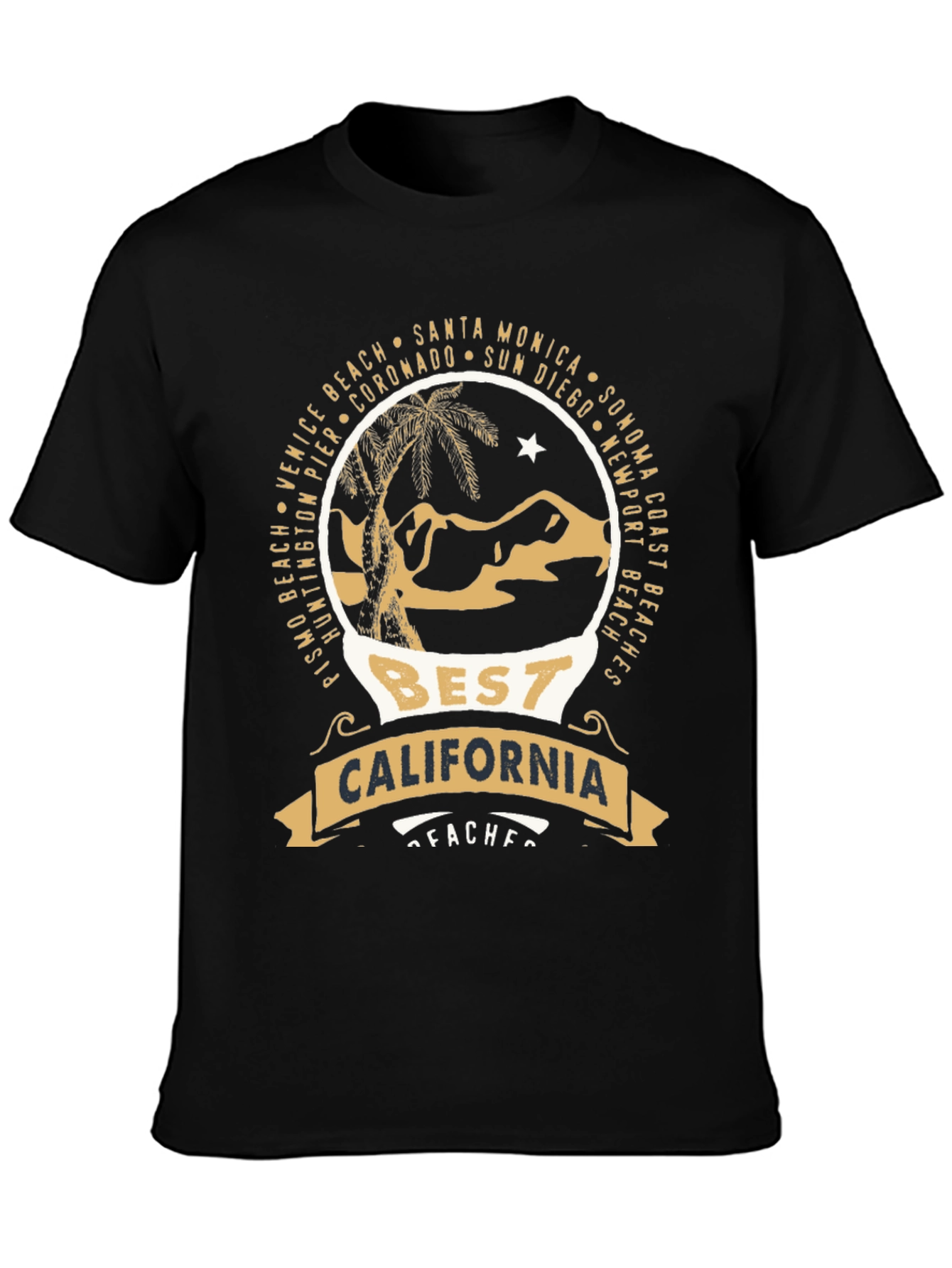 California Beaches Graphic T-Shirt - Beach Lover Tee