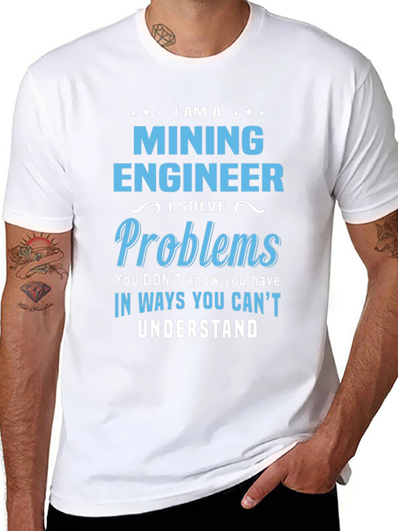 Mining Engineer T-Shirt - Solve Problems Tee