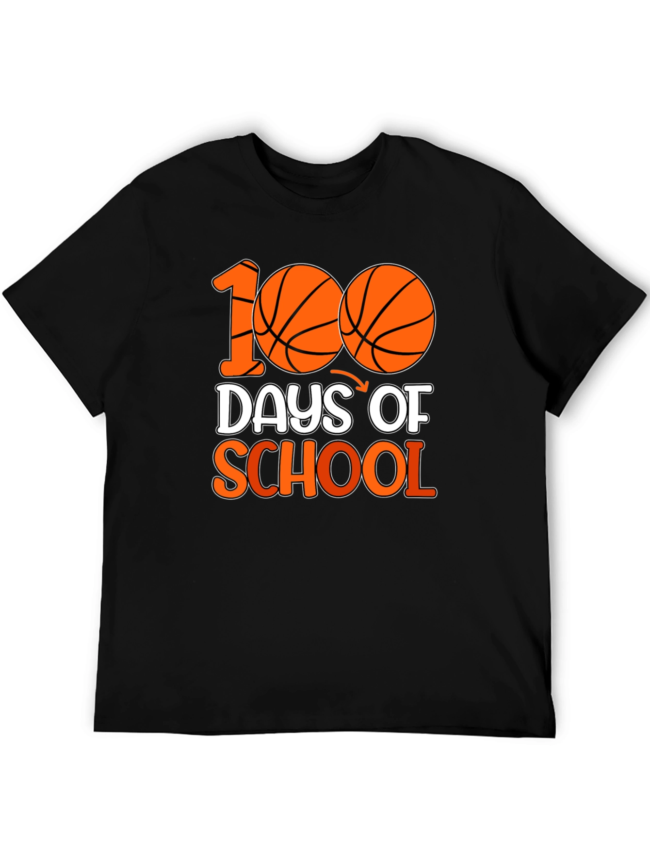 100 Days of School Basketball T-Shirt