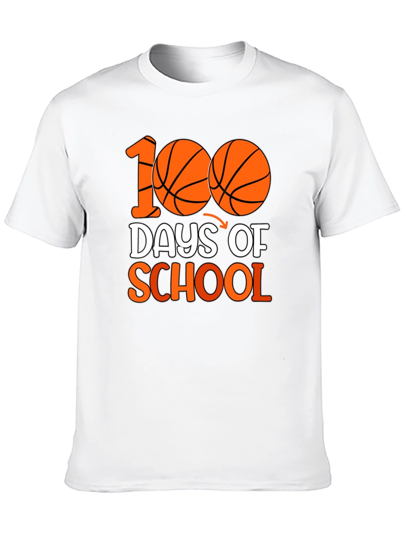 100 Days of School Basketball T-Shirt