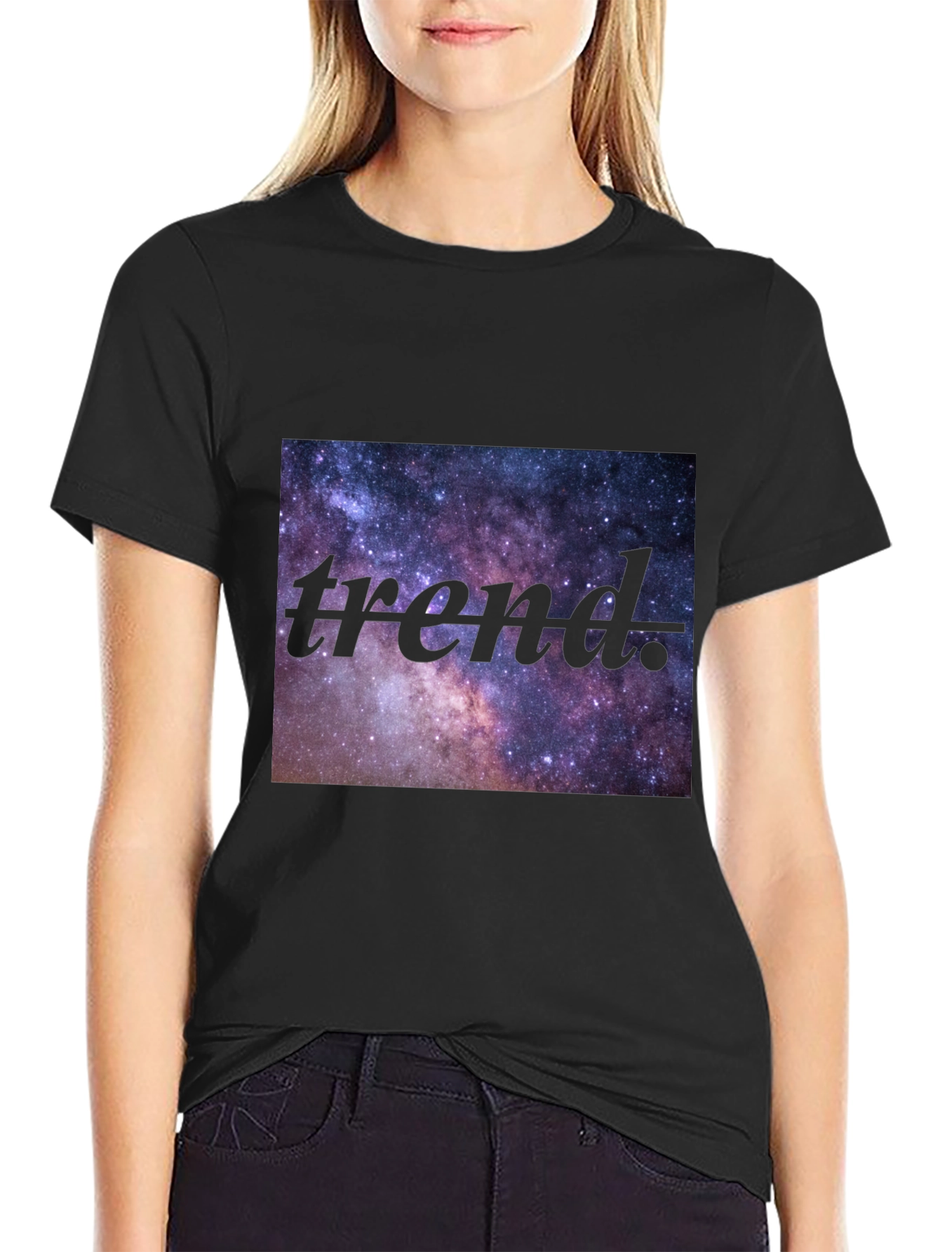 Galaxy Trend Mens Black T-Shirt