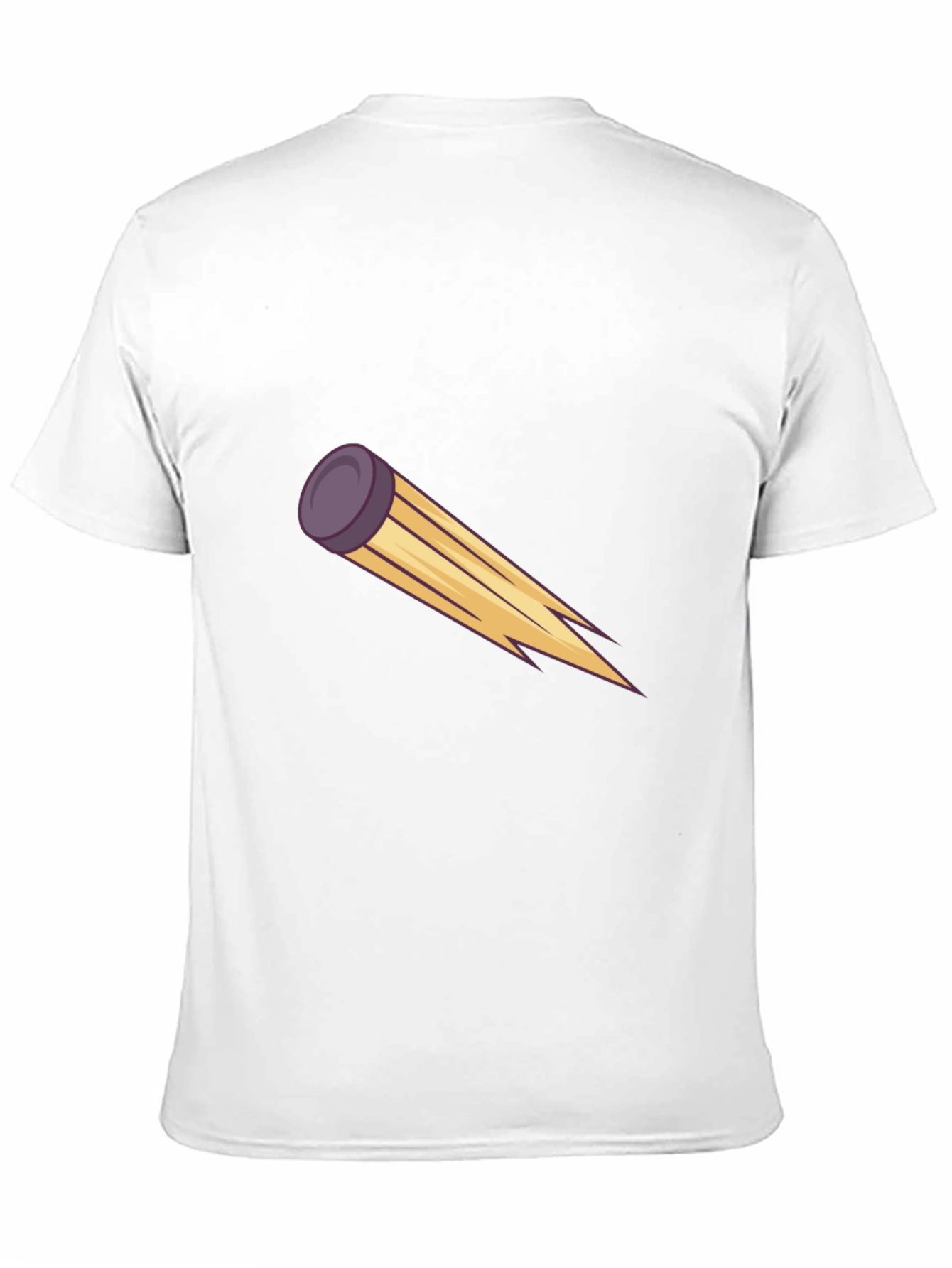 Mens Black Tee with Graphic Flying Disc