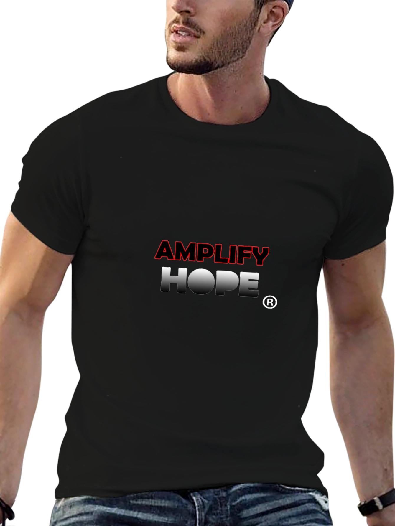 Amplify Hope Graphic T-Shirt - Premium Black Tee
