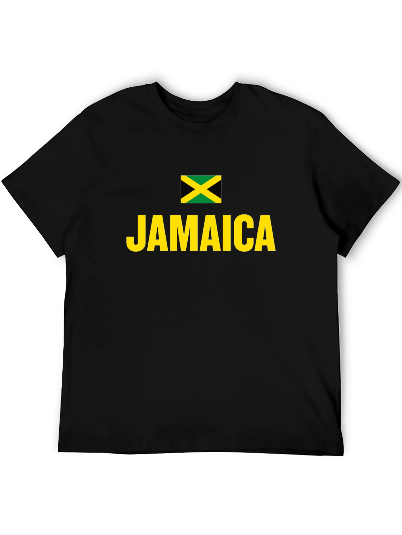 Jamaica Flag T-Shirt - Classic Black Tee