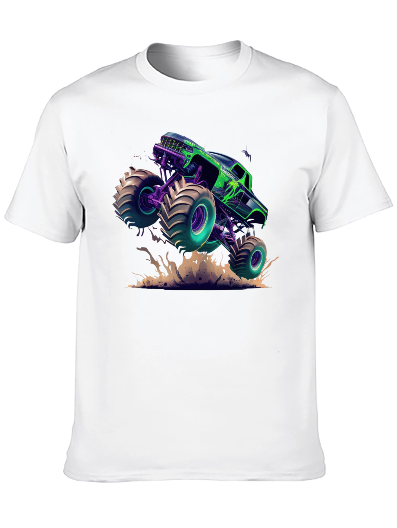Monster Truck Graphic Tee - Black Cotton