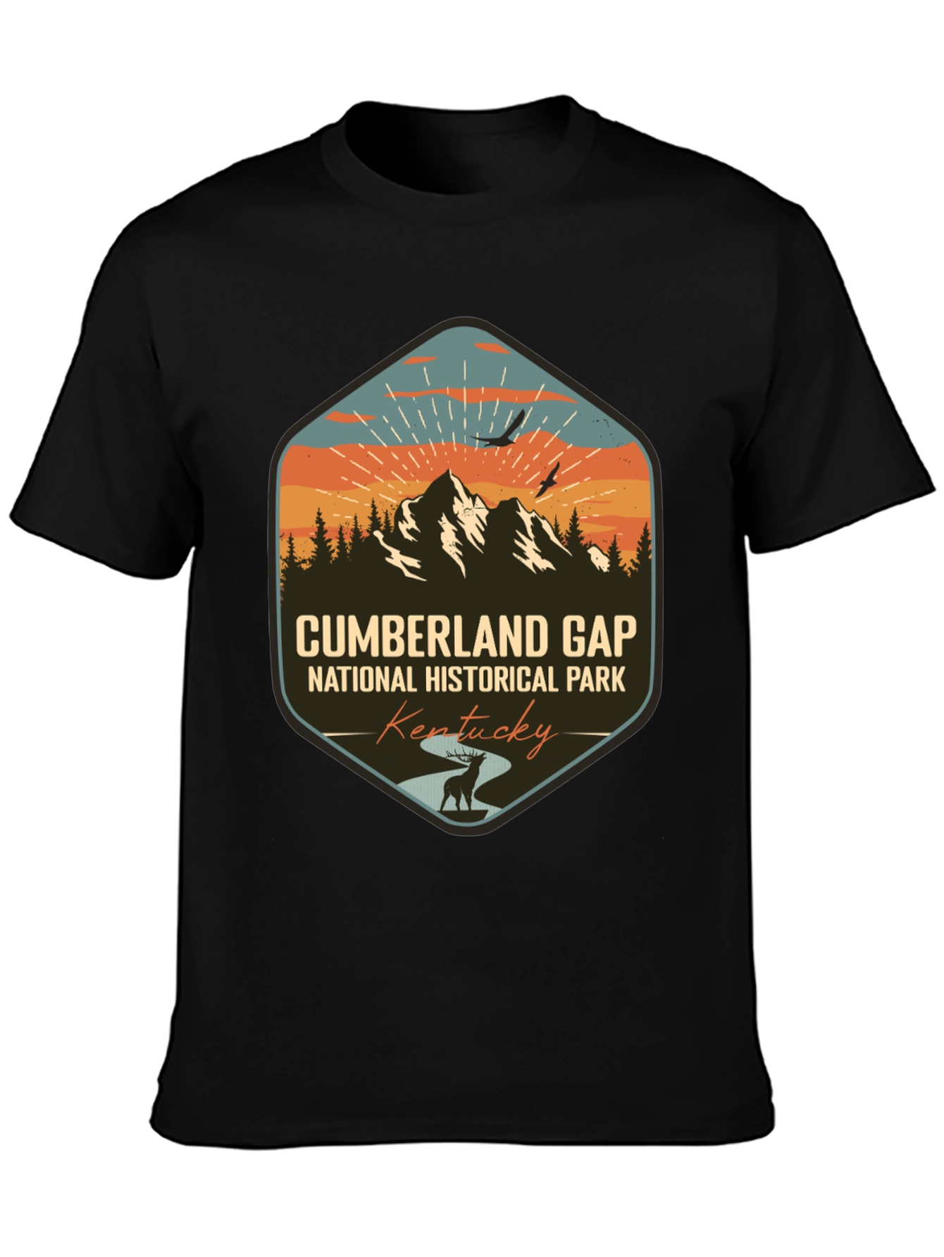Cumberland Gap National Park Black T-Shirt