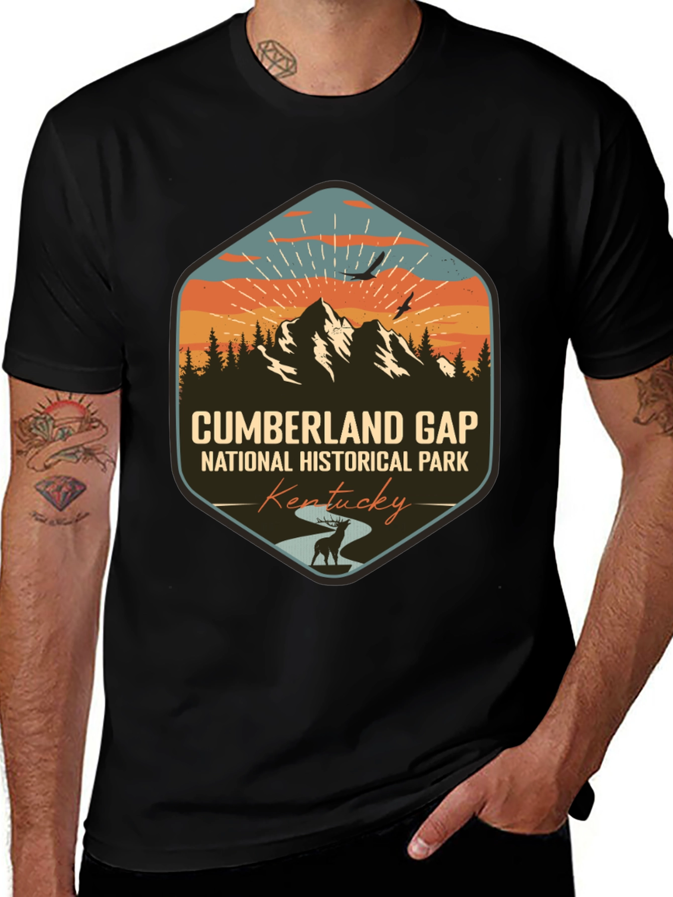 Cumberland Gap National Park Black T-Shirt