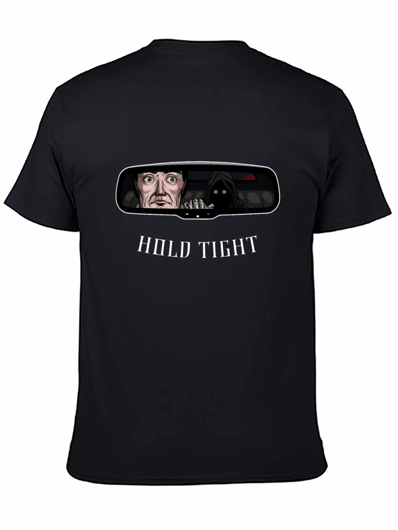 Hold Tight Rearview Mirror Graphic T-Shirt