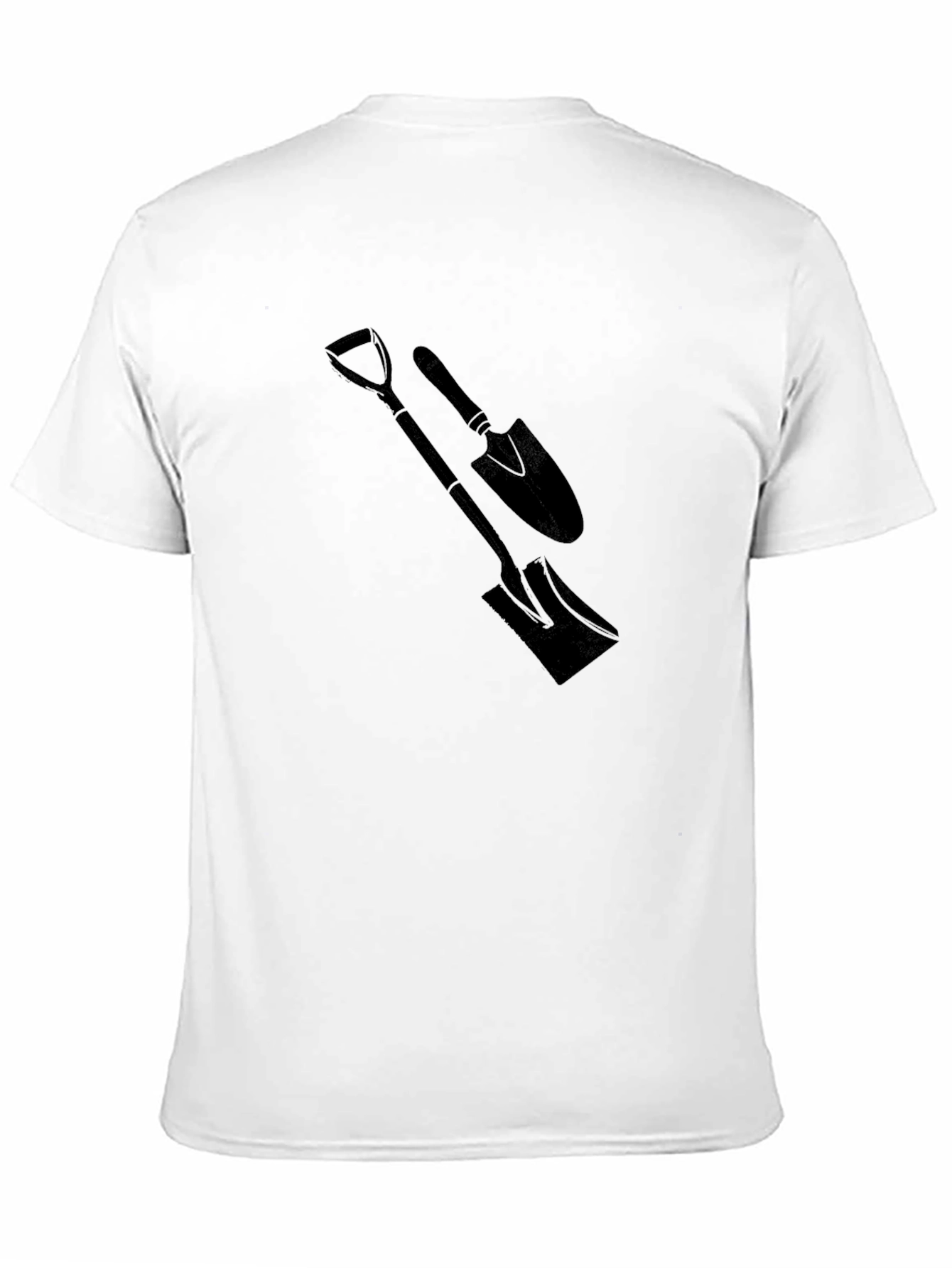 Mens Black T-Shirt with Spade Graphic