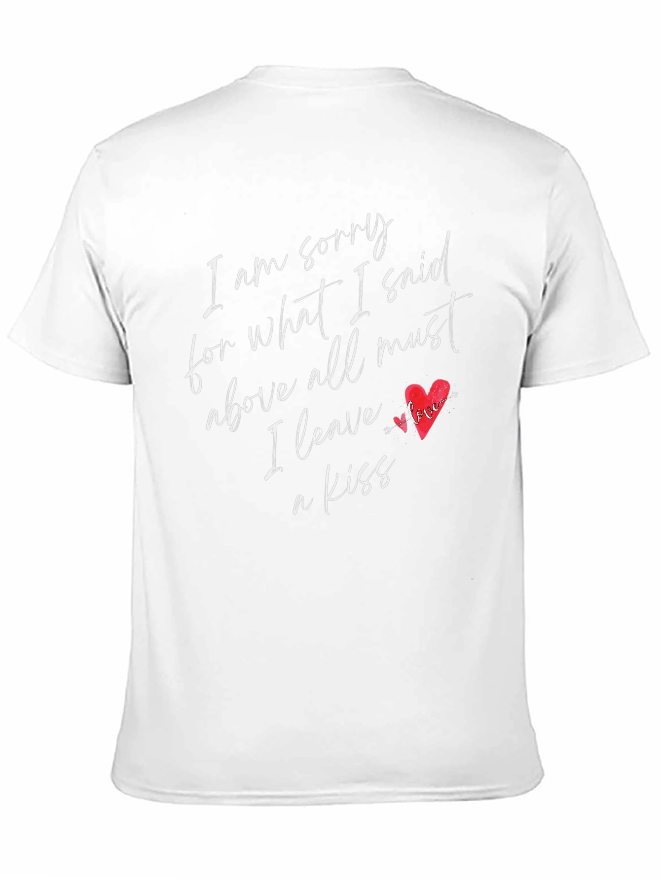 Apology Kiss Graphic Tee - Soft Cotton Blend