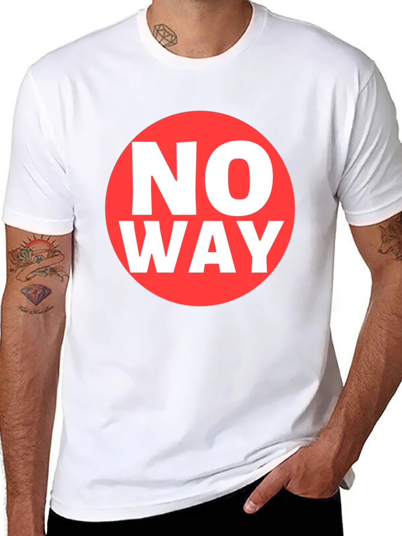 No Way Graphic Tee - Classic Crew Neck