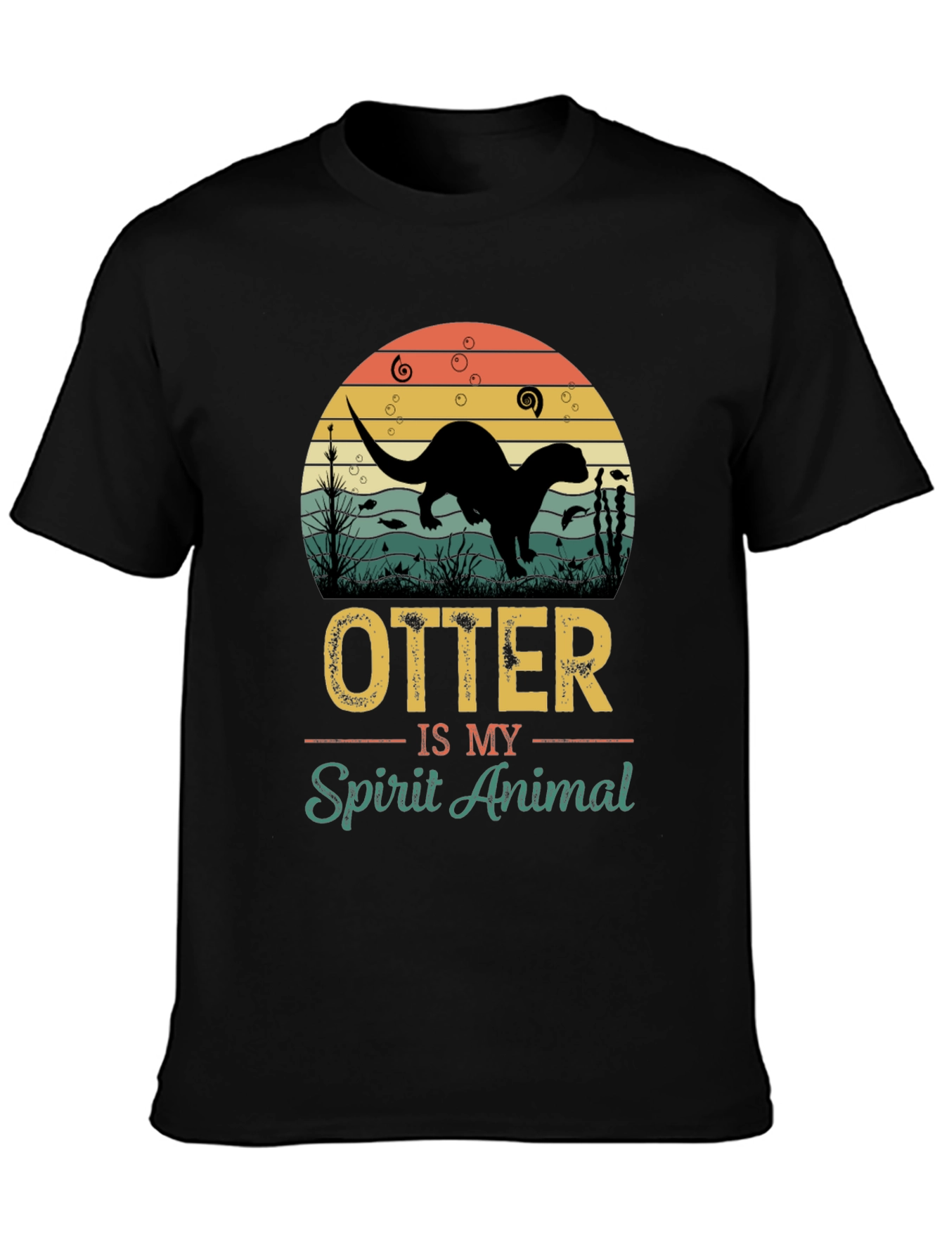 Otter Spirit Animal Graphic T-Shirt