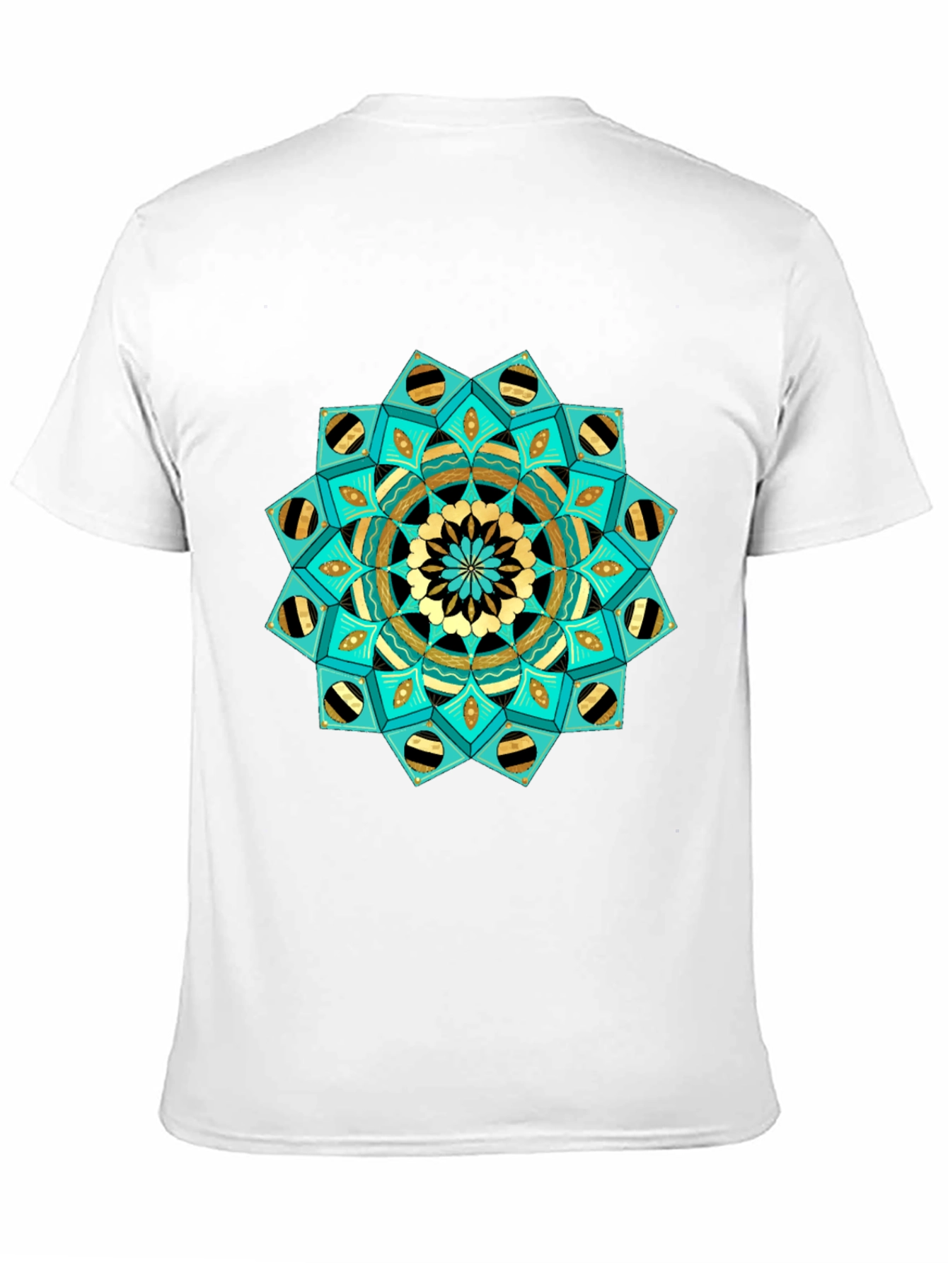 Geometric Mandala Graphic Tee - Stylish Casual Wear