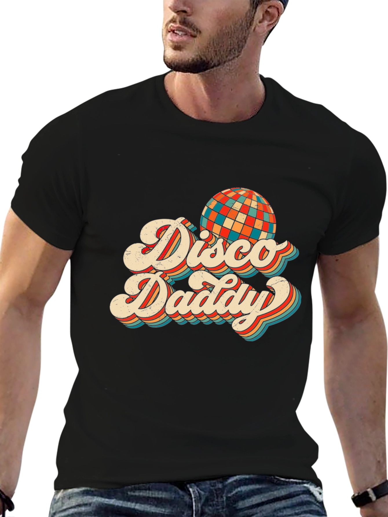 Disco Daddy Retro Graphic T-Shirt