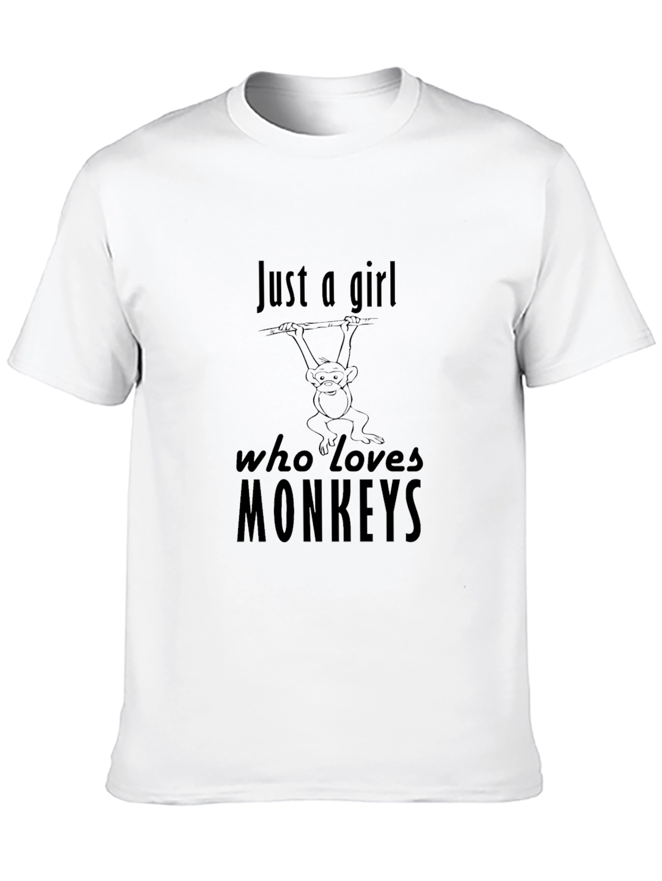 Just a Girl Who Loves Monkeys T-Shirt