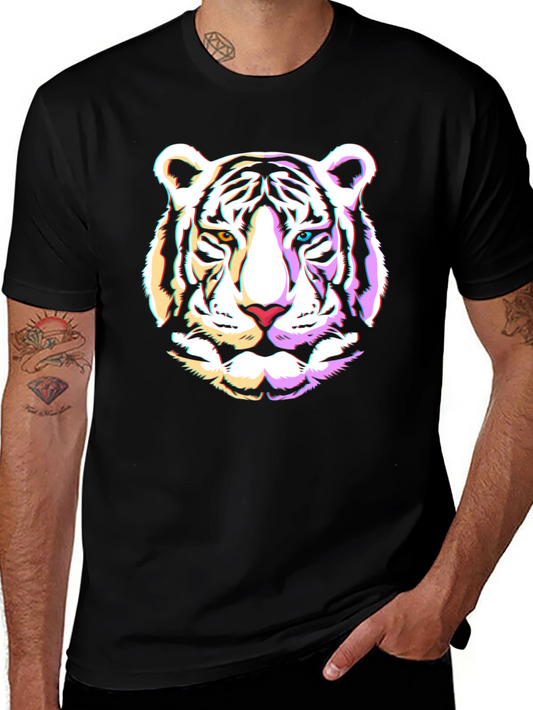 Cool Tiger Graphic Black T-Shirt