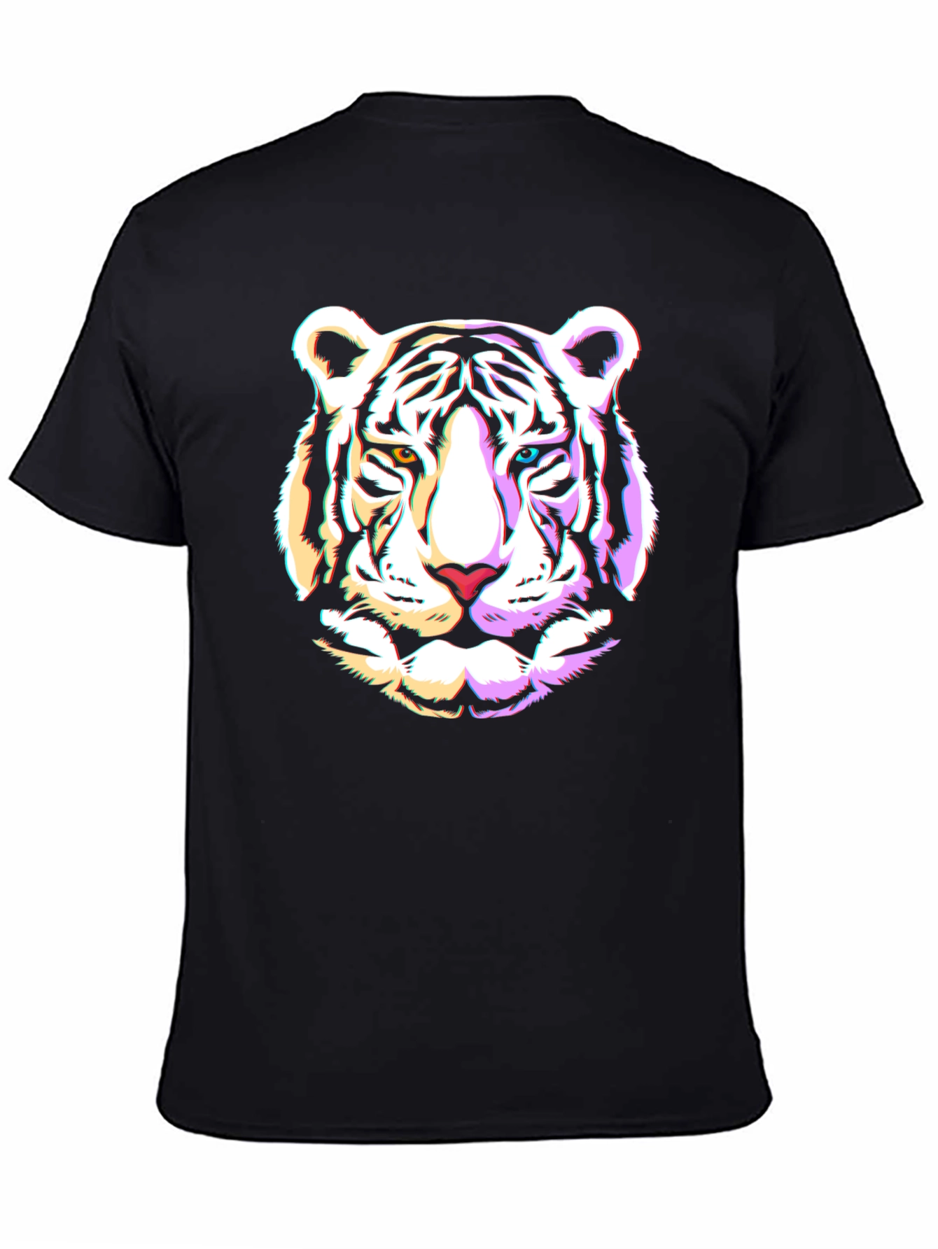 Cool Tiger Graphic Black T-Shirt