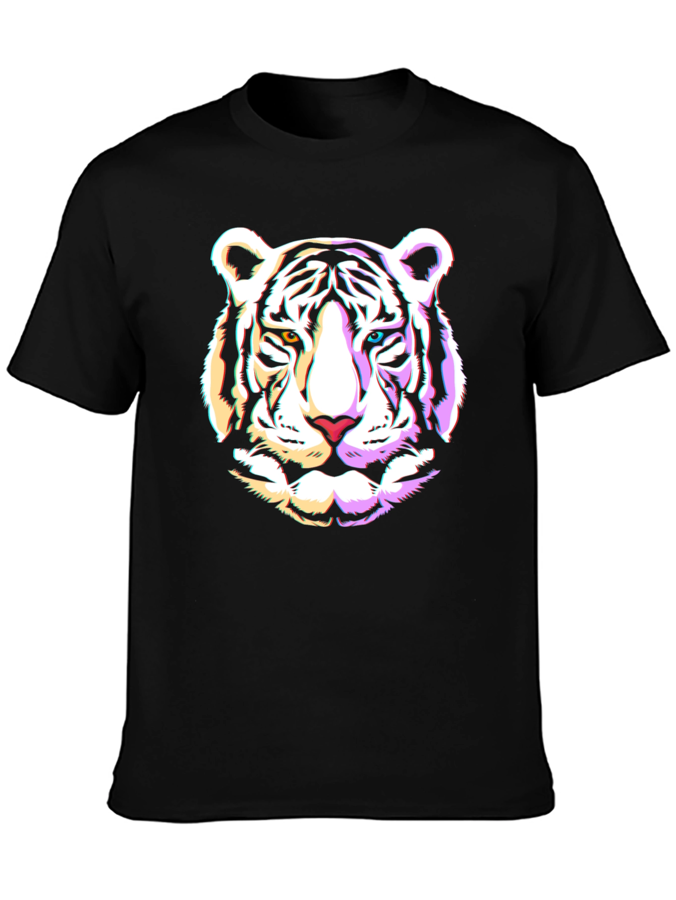 Cool Tiger Graphic Black T-Shirt