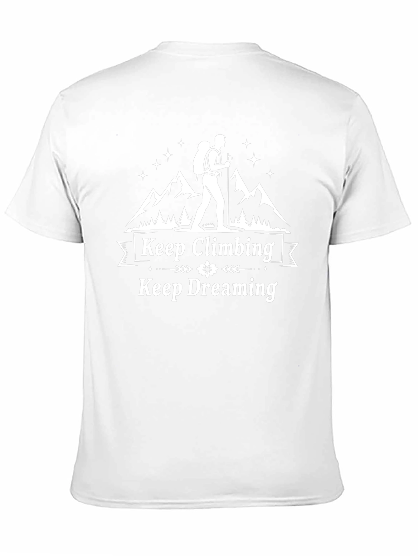Keep Climbing Keep Dreaming Black Graphic T-Shirt