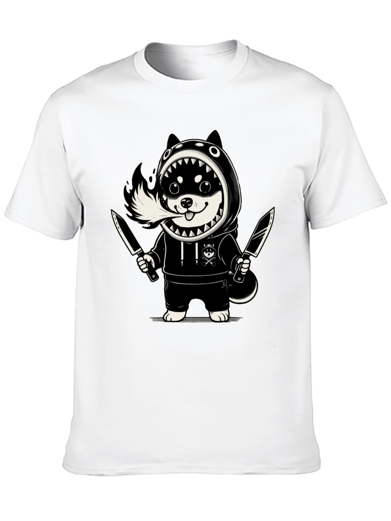 Shiba Inu Shark Hoodie T-Shirt