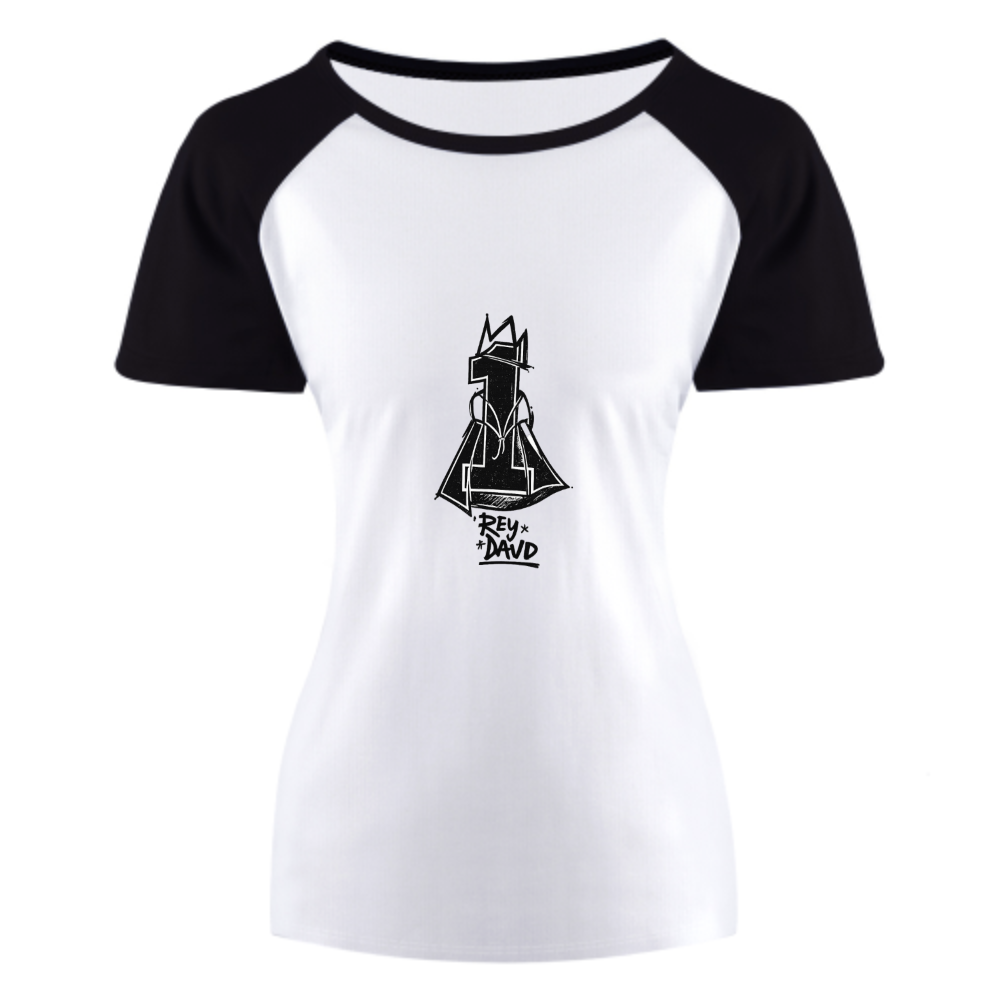 Rey David Crown Graphic T-Shirt – Minimal Streetwear Number One Urban Art Tee(z219)